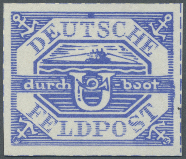 (*) Feldpostmarken: 1945, U-Boot Hela Zulassungsmarke, Einwandfreies Exemplar Signiert Dr. Dub Und Kurzb - Autres & Non Classés