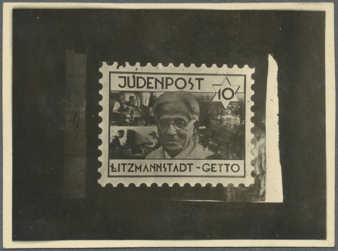 (*) Ghetto-Post: 1944, Photo-Essay Der 10 Pfg.-Wertstufe Gezähnt Auf Kartonpapier In Sehr Guter Erhaltun - Andere & Zonder Classificatie