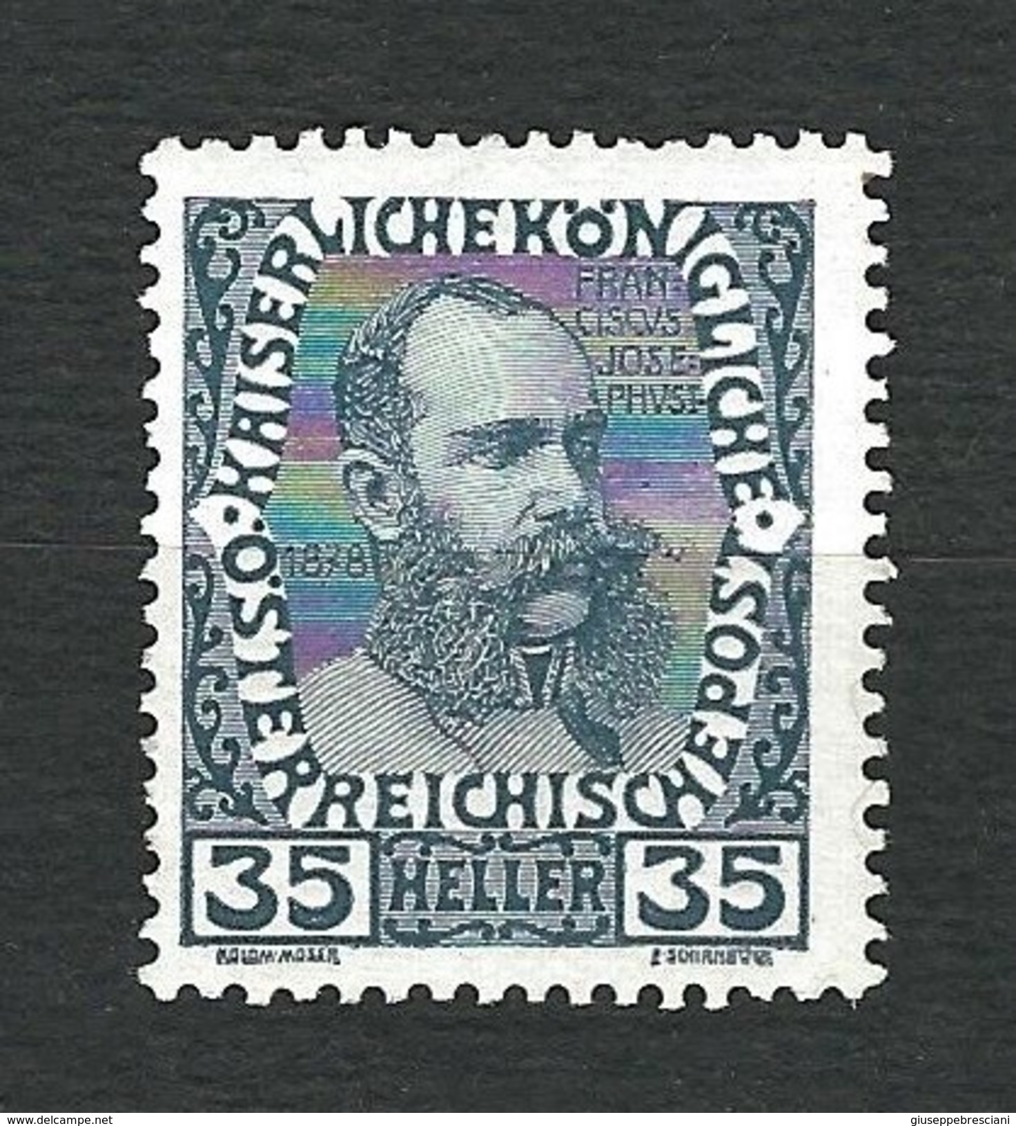 AUSTRIA 1908 - Kaiser Franz Joseph - 35 H - MLH - Michel: AT 149V - Ungebraucht