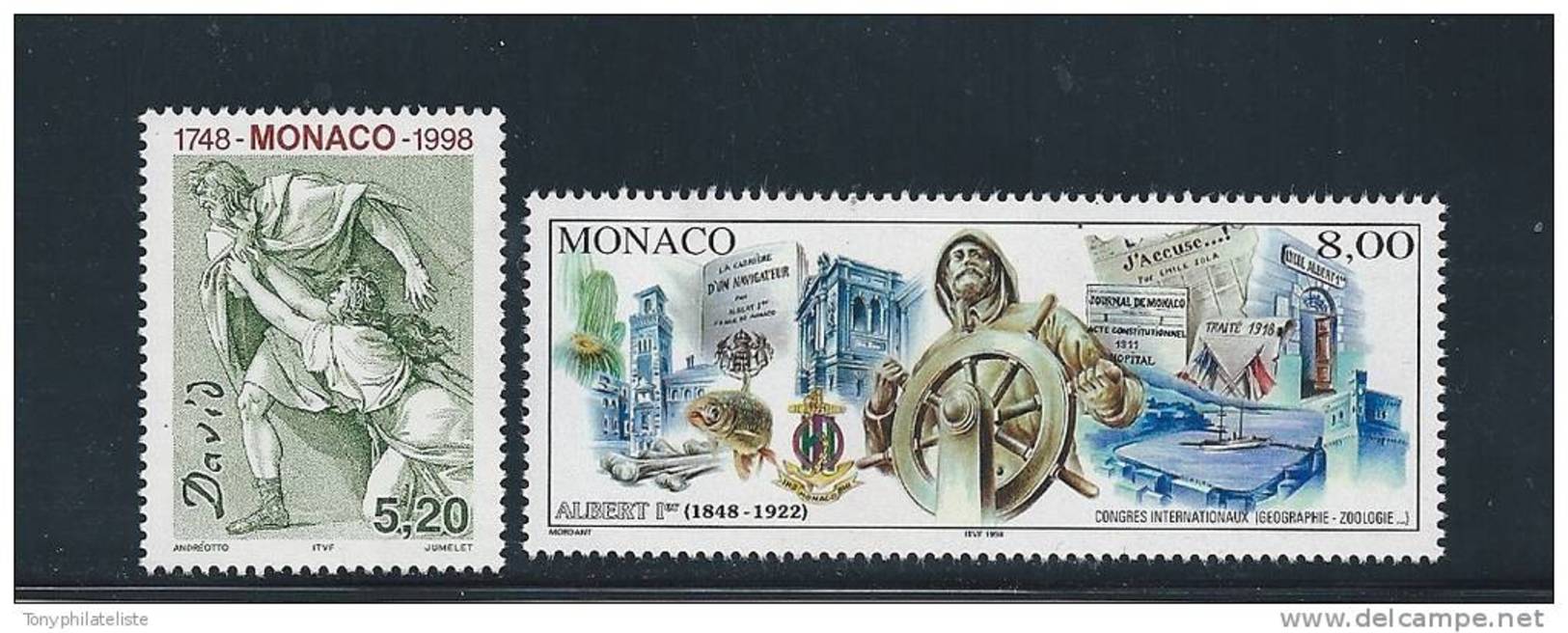 Monaco Timbres De 1997   N° 2144/45   Neuf ** Parfait Vendu Prix De La Poste - Neufs