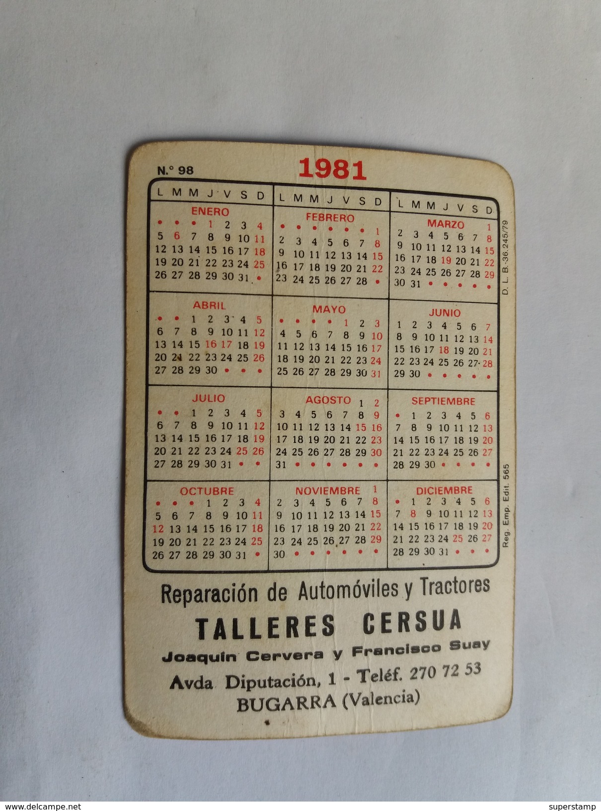 1981 POCKET SMALL CALENDARIO SPAIN. SEX EROTIC NUDE. GIRL. BELT.  EROTIQUE ER&#x41E;TICA.  777a - Small : 1981-90