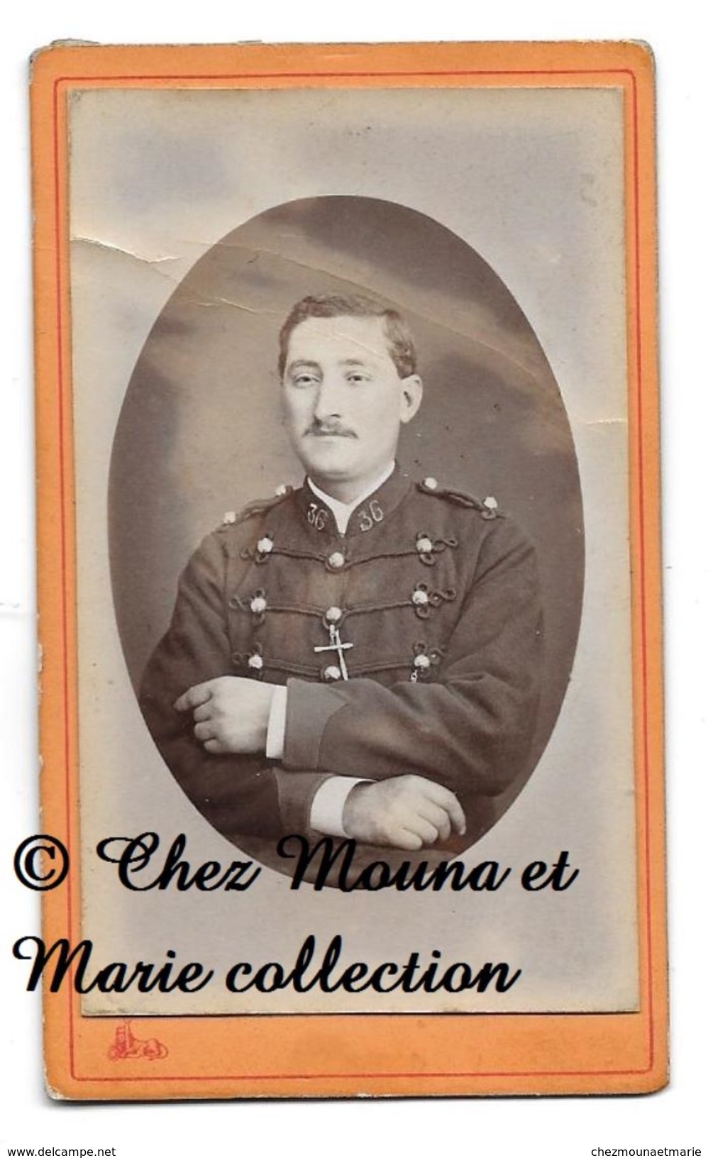 CLERMONT FERRAND - 36 EME REGIMENT D ARTILLERIE - PUY DE DOME - CDV PHOTO LEOPOLD - MILITAIRE - Guerre, Militaire