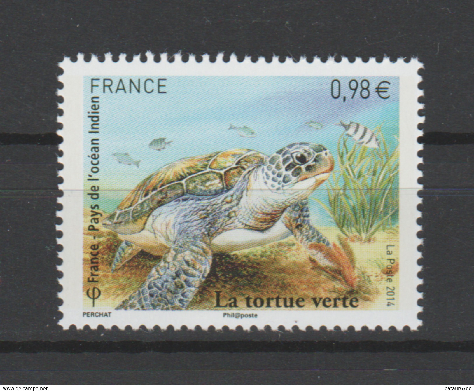 FRANCE / 2014 / Y&T N° 4903 ** : Tortue Verte - Gomme D´origine Intacte - Neufs