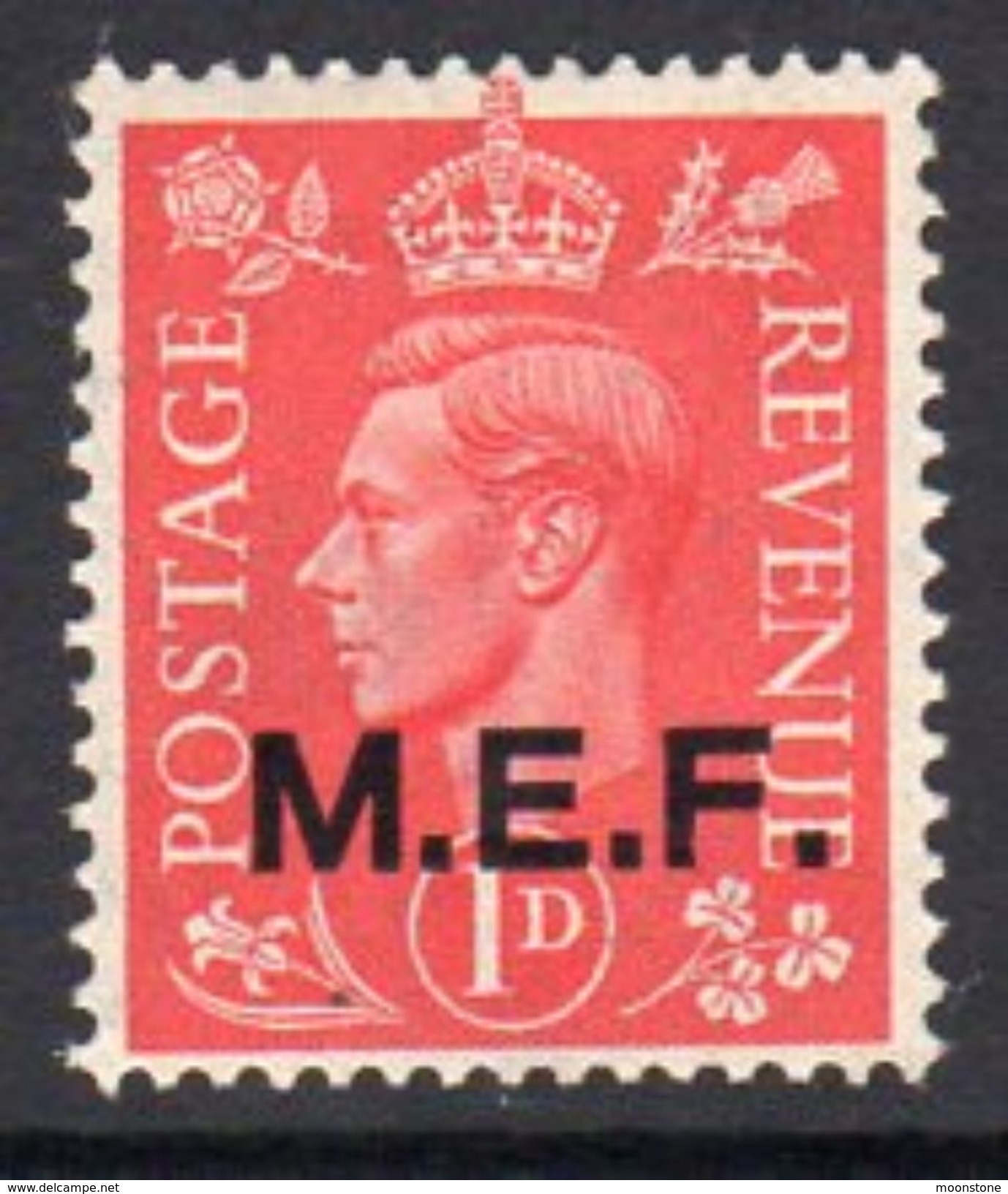 BOIC, Middle East Forces 1943-7 1d 13½mm Overprint On GB, Hinged Mint, SG M11 (A) - Occ. Britanique MEF