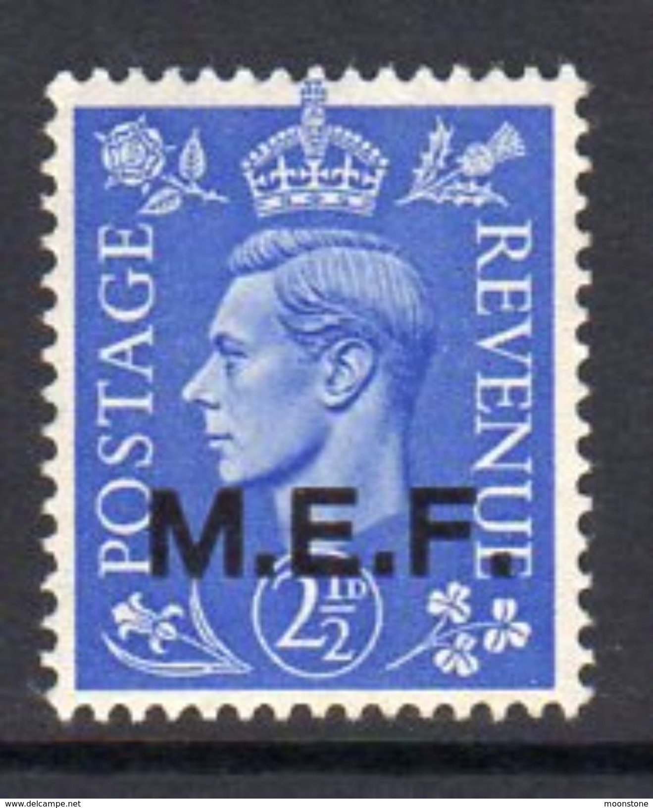 BOIC, Middle East Forces 1943-7 2½d 13½mm Overprint On GB, Hinged Mint, SG M13 (A) - Occ. Britanique MEF