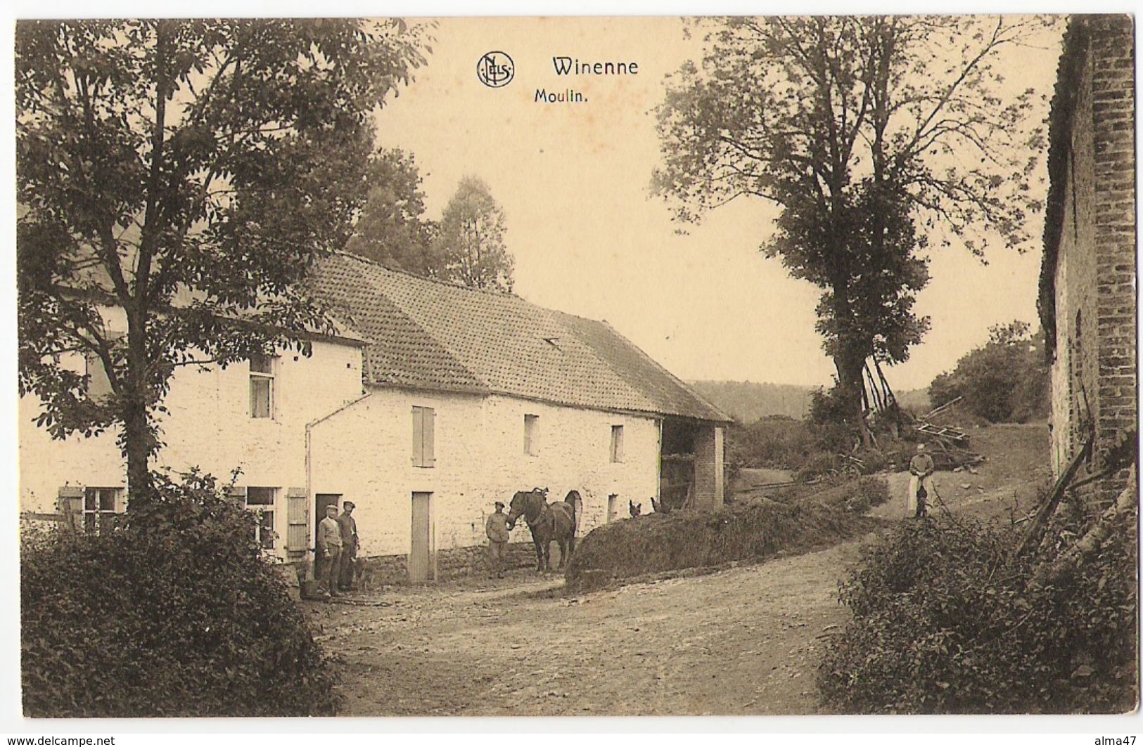 Winenne - Moulin Personnages Et Cheval - Edit. Petitjean Brogniet - Beauraing