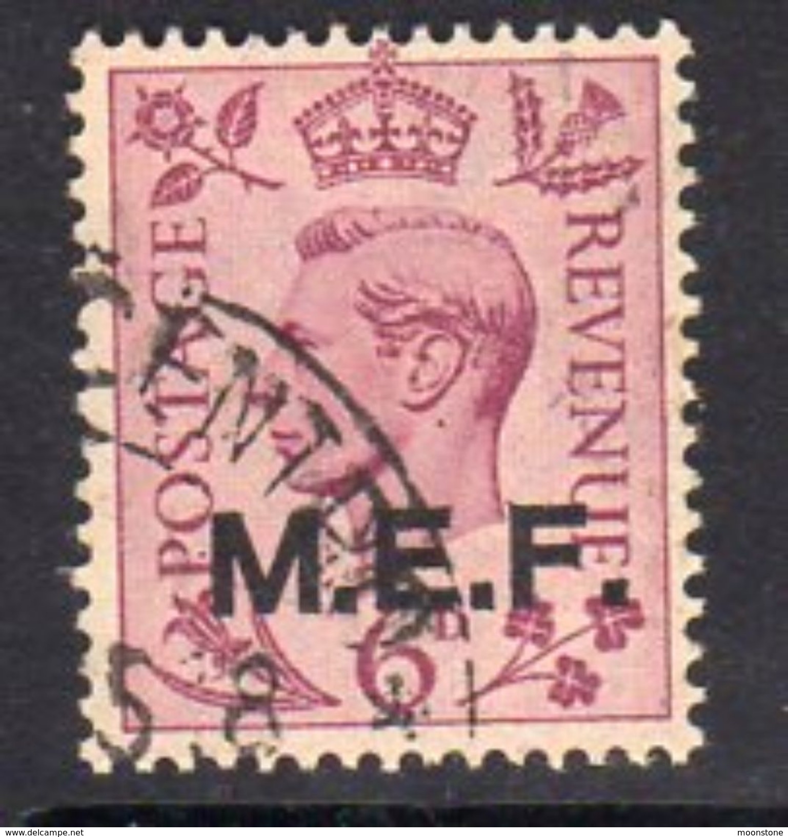 BOIC, Middle East Forces 1943-7 6d 13½mm Overprint On GB, Used, SG M16 (A) - Occ. Britanique MEF