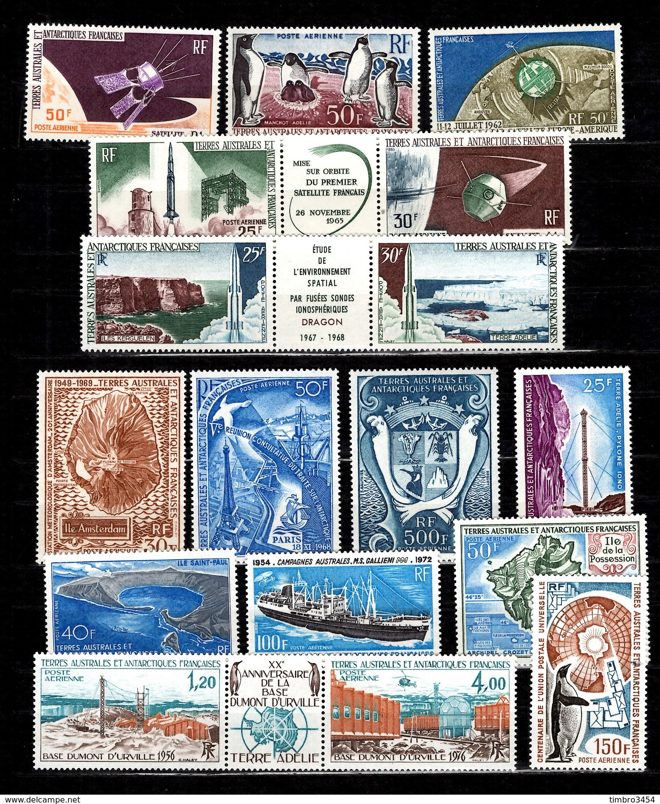 TAAF Belle Collection De Poste Aérienne Neufs ** MNH 1963/1976. Bonnes Valeurs. TB. A Saisir! - Airmail