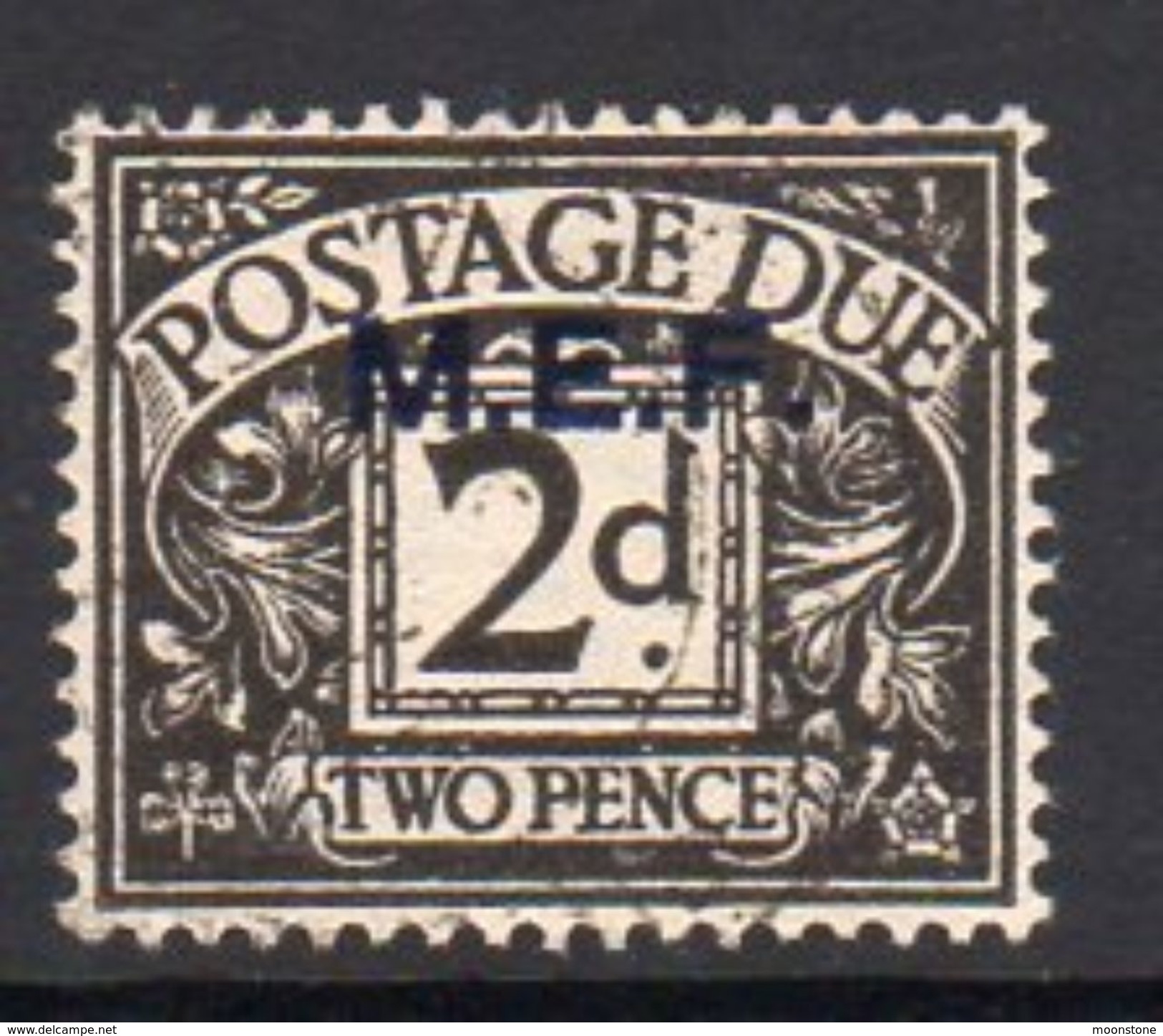 BOIC, Middle East Forces 1942 2d Postage Due Overprint On GB, Used, SG MD3 (A) - Britische Bes. MeF
