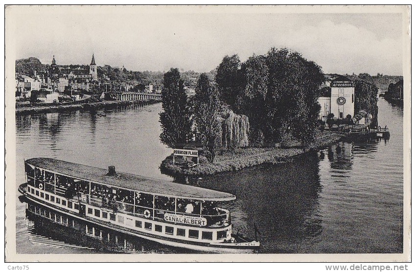 Belgique - Visé - Bâteau Excursion Sur La Meuse - Ile Robinson - Visé