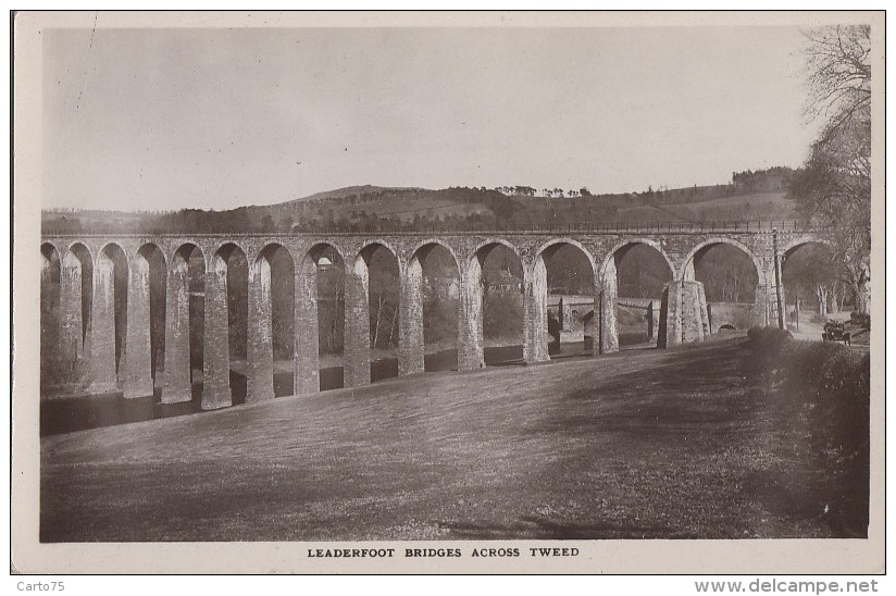 Royaume-Uni - Leaderfoot Bridges - The Drygrange Viaduct - Across Tweed - Roxburghshire