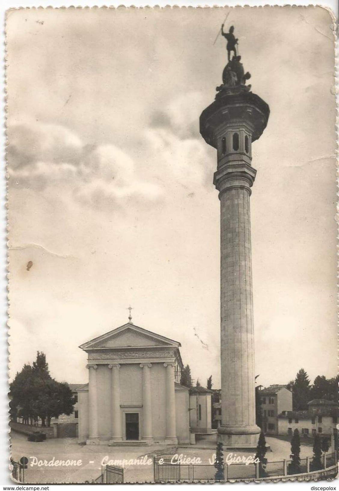 Z4776 Pordenone - Chiesa E Campanile Di San Giorgio / Viaggiata 1952 - Pordenone