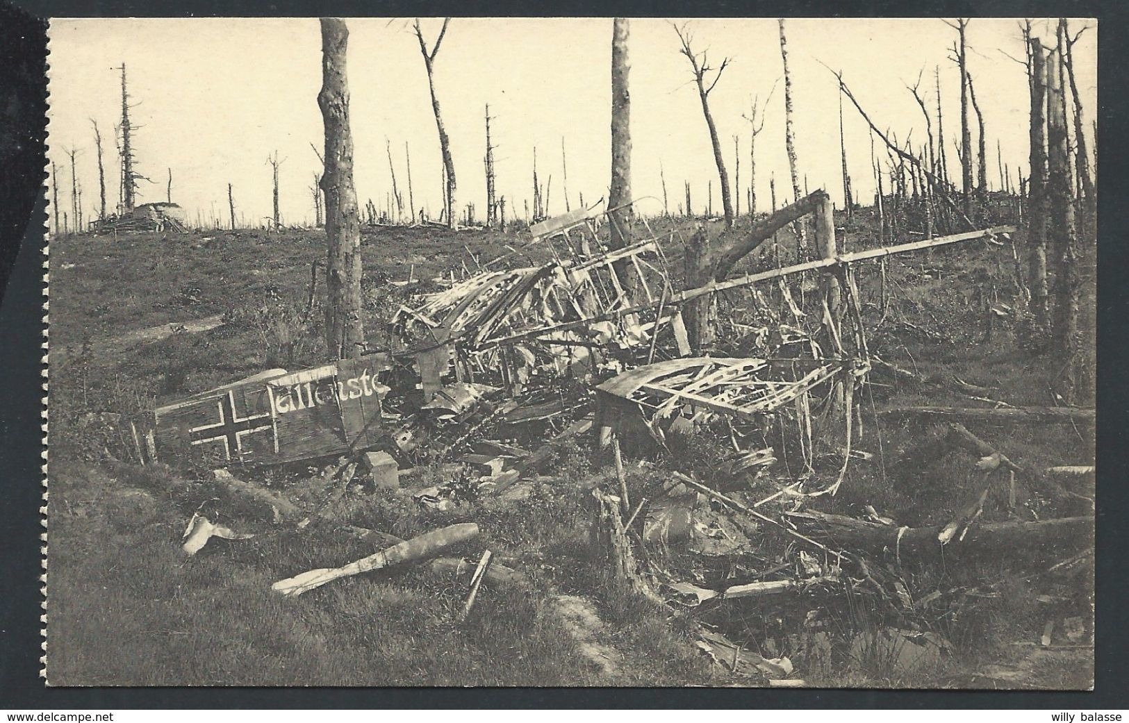 +++ CPA - Ruines De La Forêt D' HOUTHULST - Guerre 1914-18 - Avion Allemand - Militaria - Nels     // - Houthulst