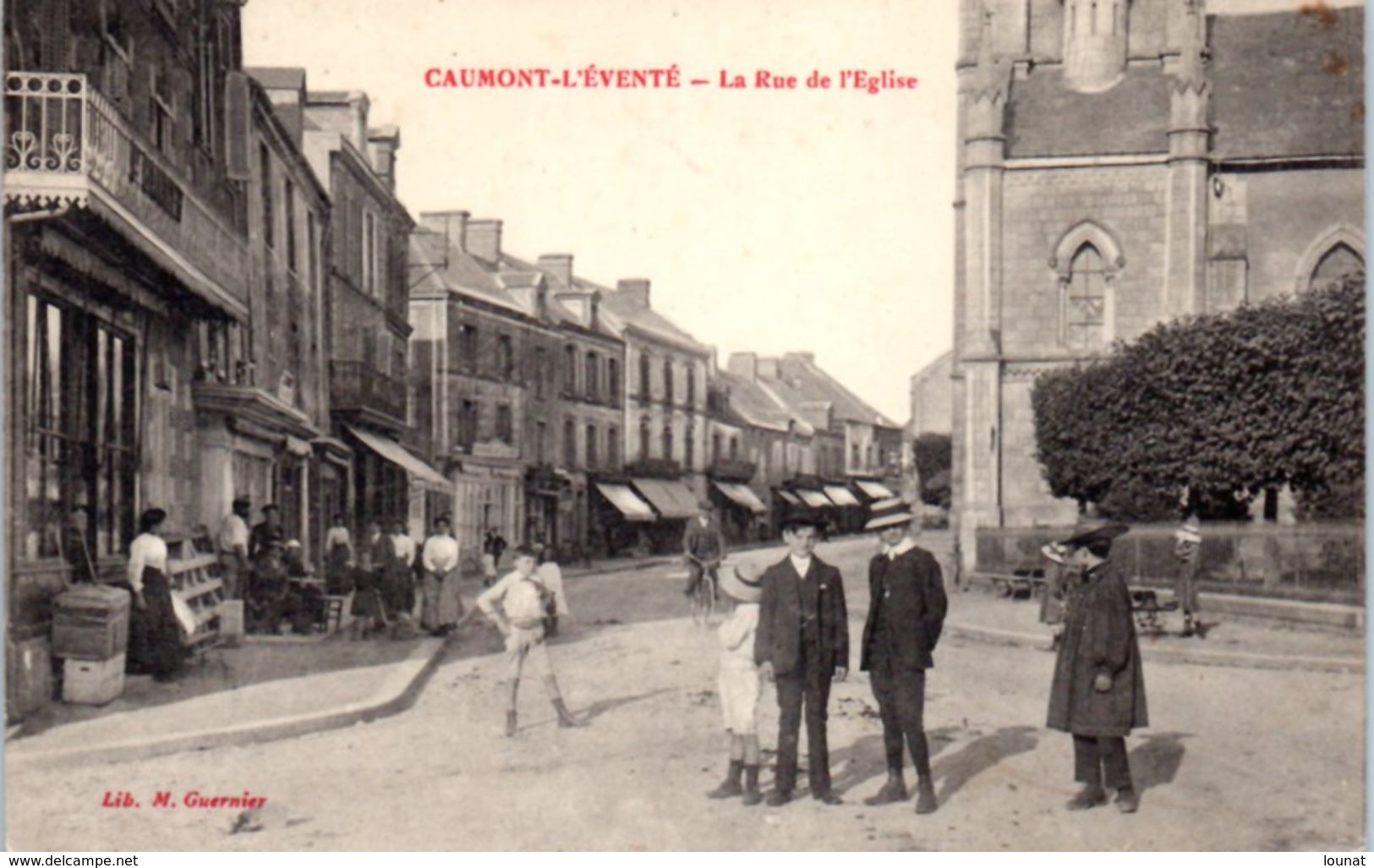 14 CAUMONT L'Eventé - La Rue De L'église - Autres & Non Classés