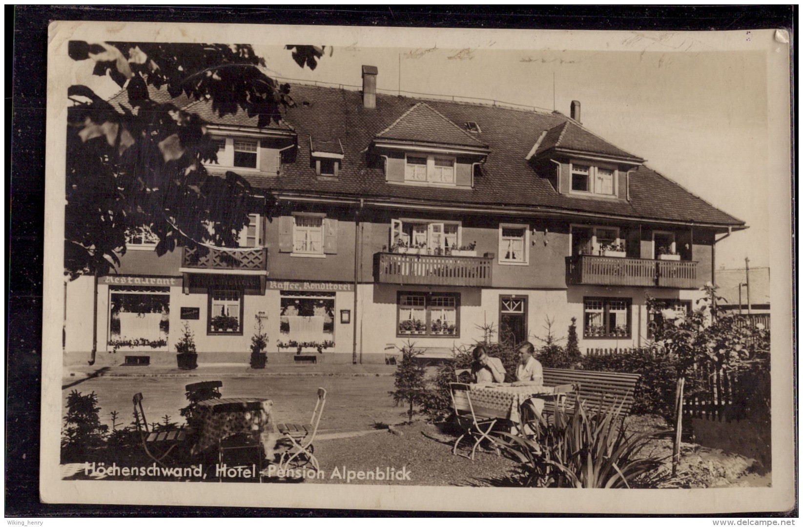 Höchenschwand - S/w Hotel Pension Alpenblick - Höchenschwand