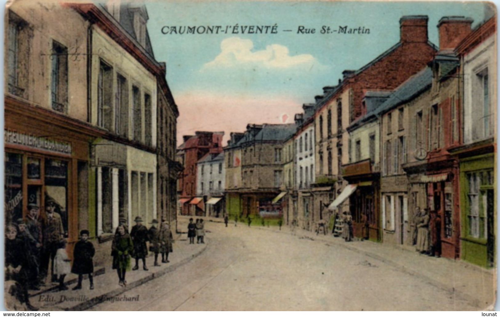 14 CAUMONT L'Eventé - Rue Saint Martin (couleur) - Autres & Non Classés