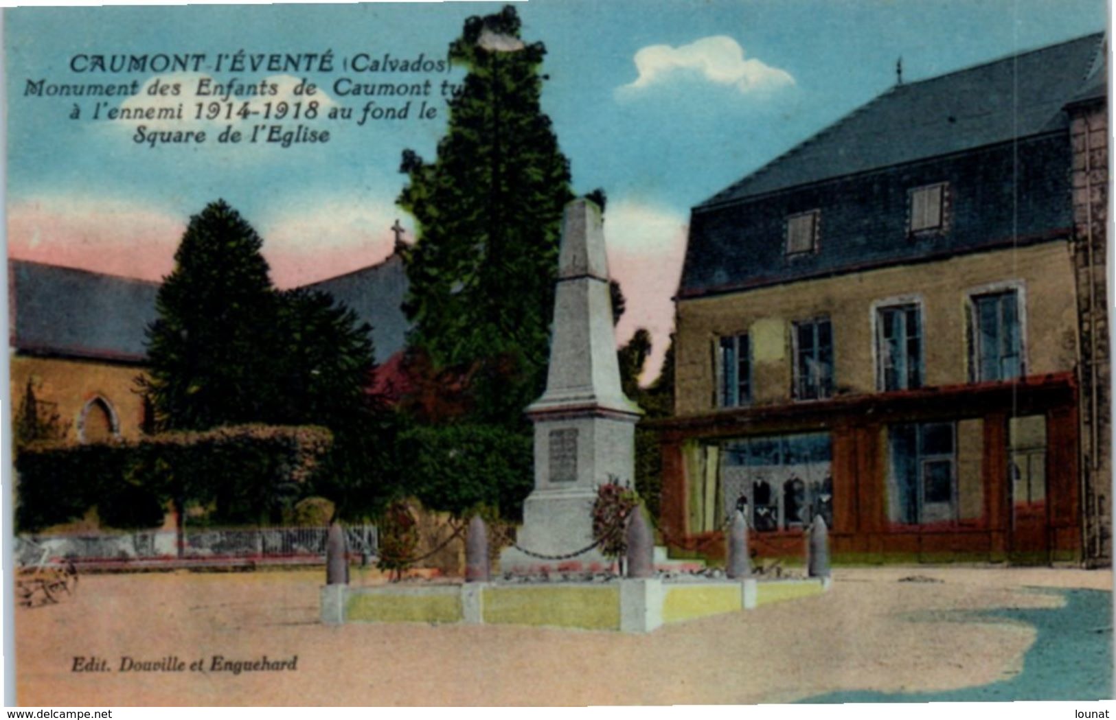 14 CAUMONT L'Eventé - Monument Des Enfants Tués Guerre 1914-18 (couleur) - Autres & Non Classés