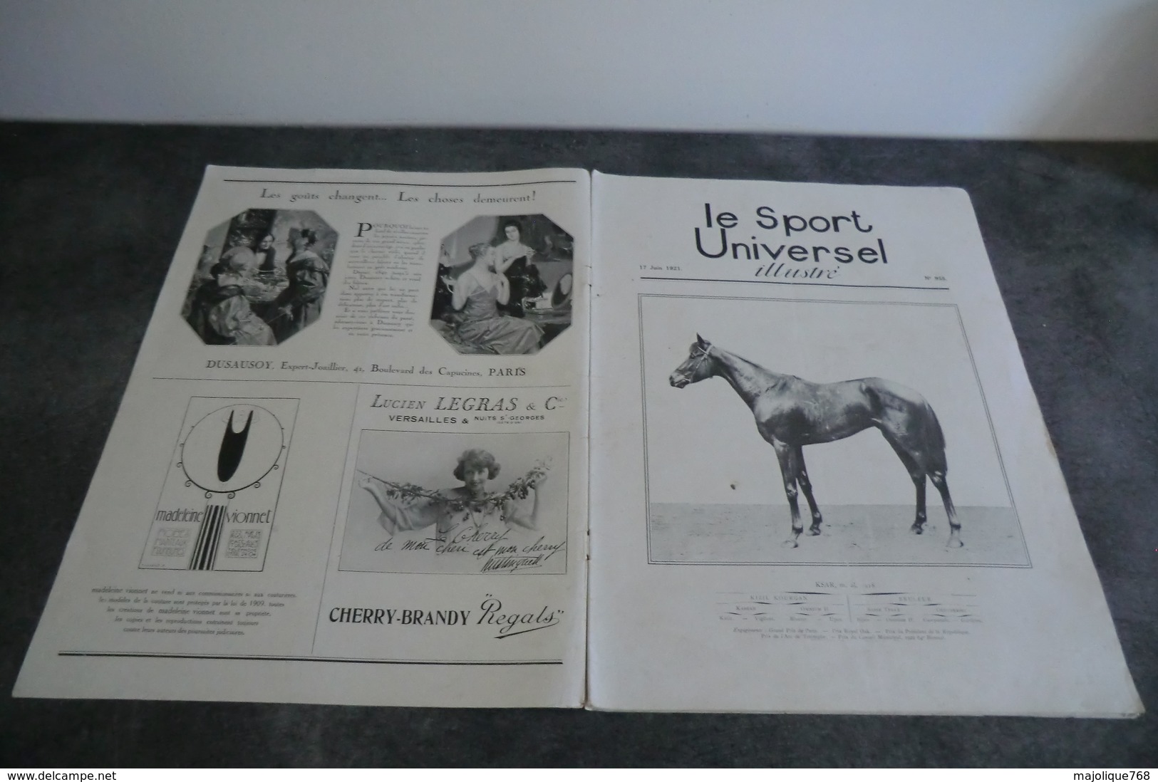 Le Sport Universel Illustré - N° 955 Du 17 Juin 1921 - - Ruitersport