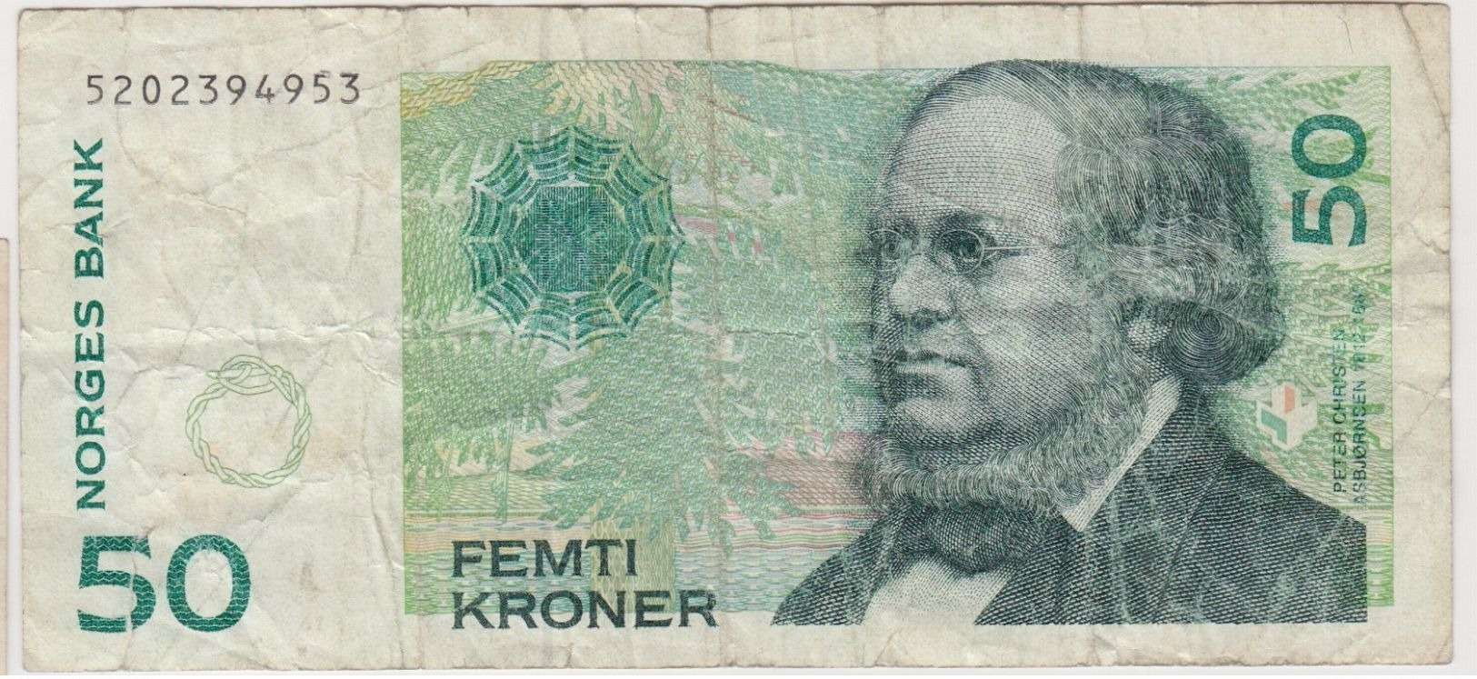 NORVEGE 50 Kroner 1999 P46b VG - Norvège