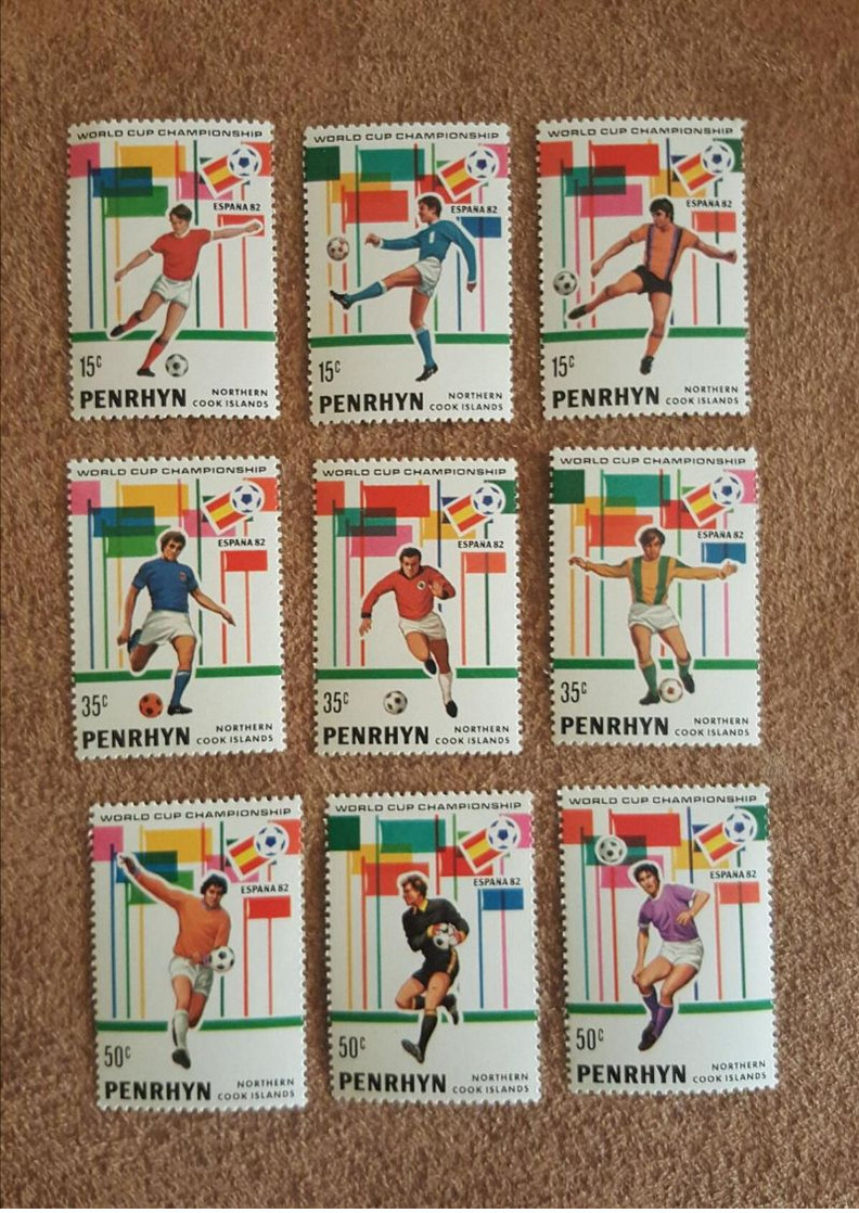 Penrhyn. 1982. Sport. FIFA World Cup 82 - Penrhyn