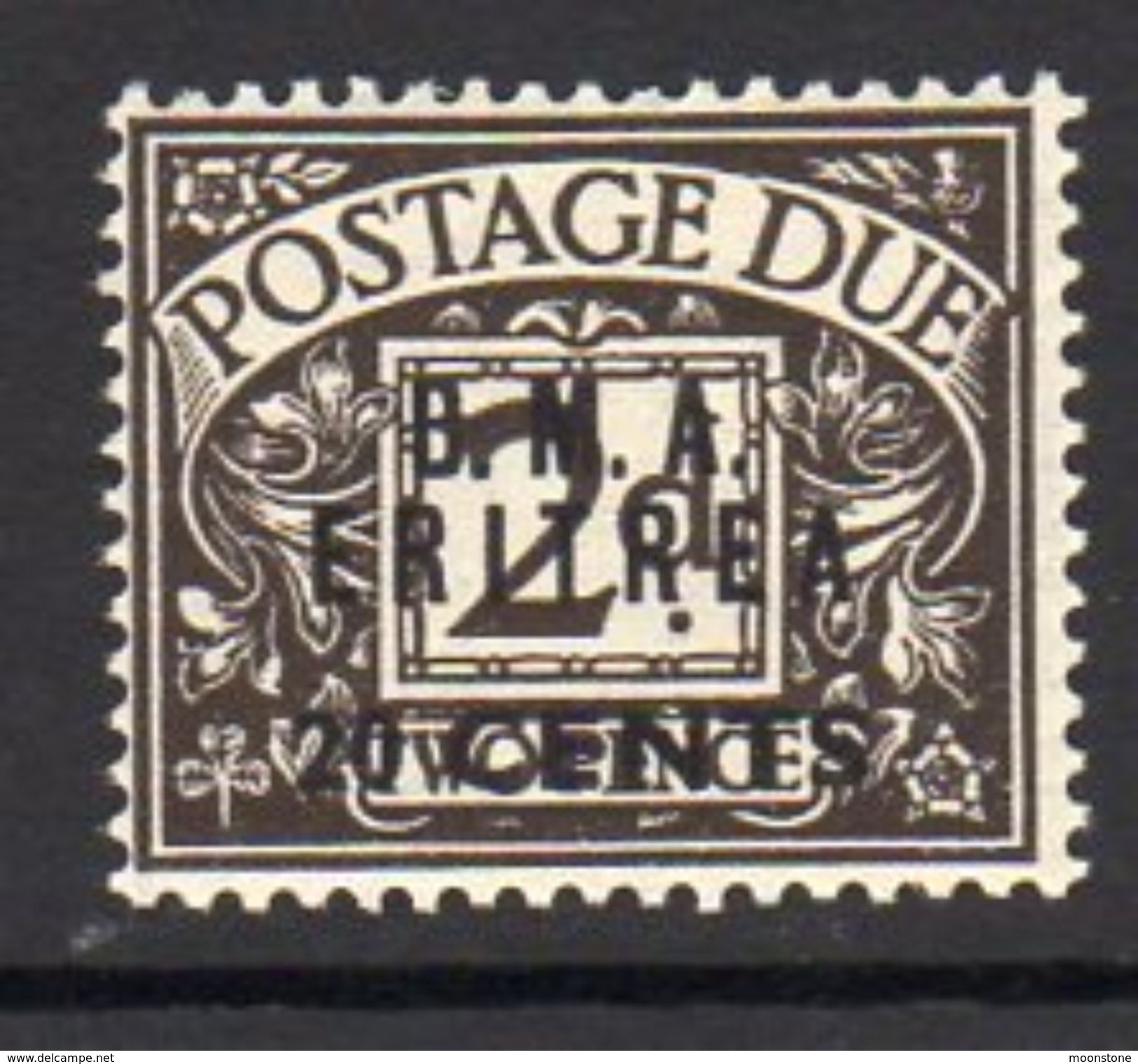 BOIC, BMA Eritrea 1948 20c. On 2d Postage Due Overprint On GB, Hinged Mint, SG ED3 (A) - Eritrée