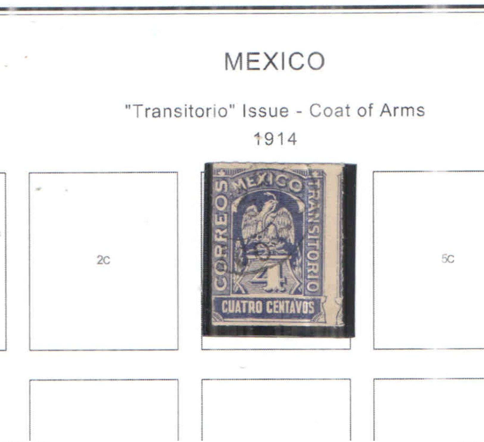 Messico 1914 Stemma Scott.356 Usato  See Scans - Mexique