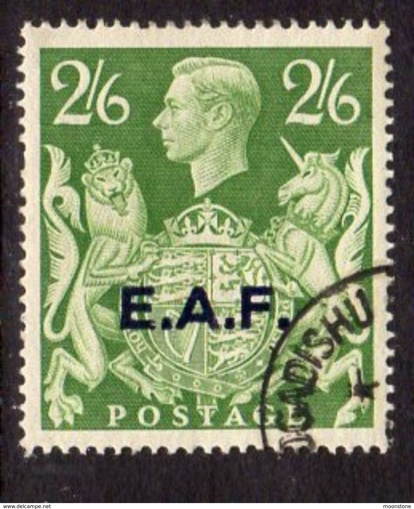 BOIC, Somalia EAF 1943-6 2/6d Overprint On GB, Used, SG S9 (A) - Somalië