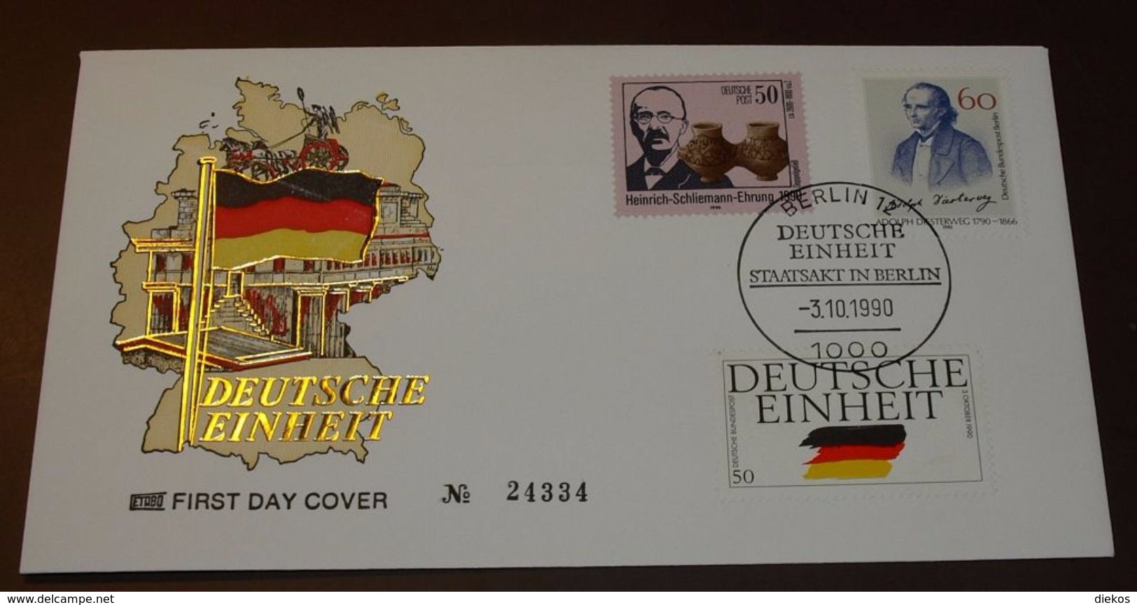 Cover Deutsche Einheit 1990   1990   #cover3840 - Briefe U. Dokumente