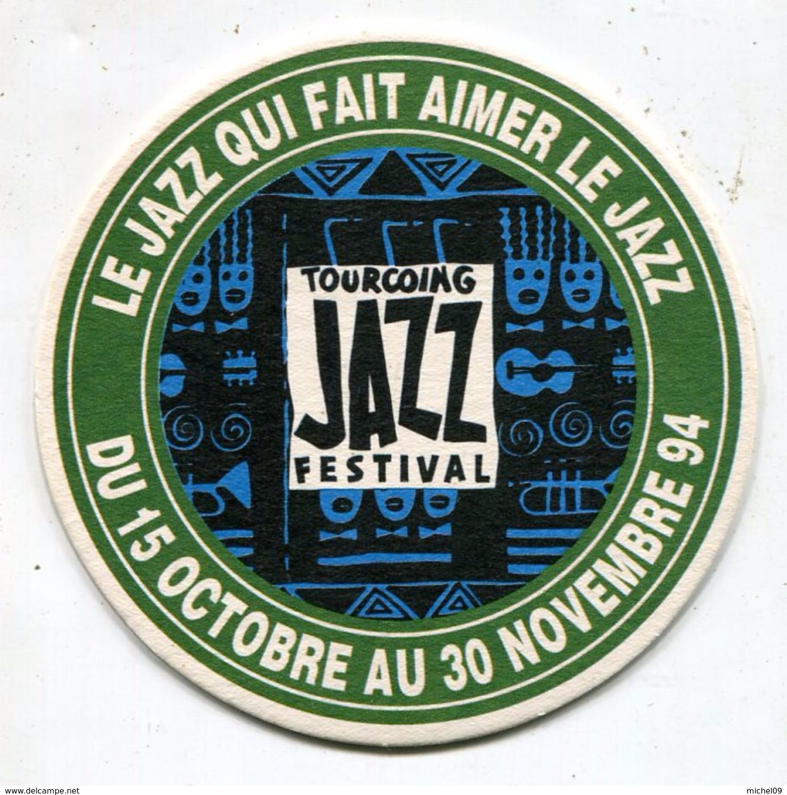 SOUS BOCKS - BIERE - LE JAZZ FAIT AIMER LE JAZZ TOURCOING JAZZ FESTIVAL - Beer Mats