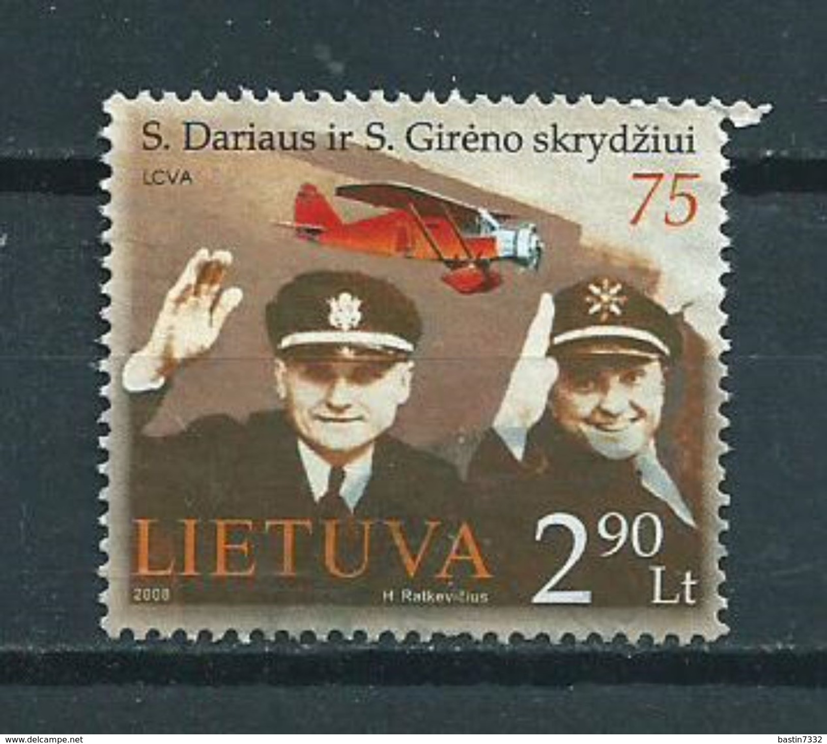 2008 Litouwen Darius And Girénas Used/gebruikt/oblitere - Lithuania