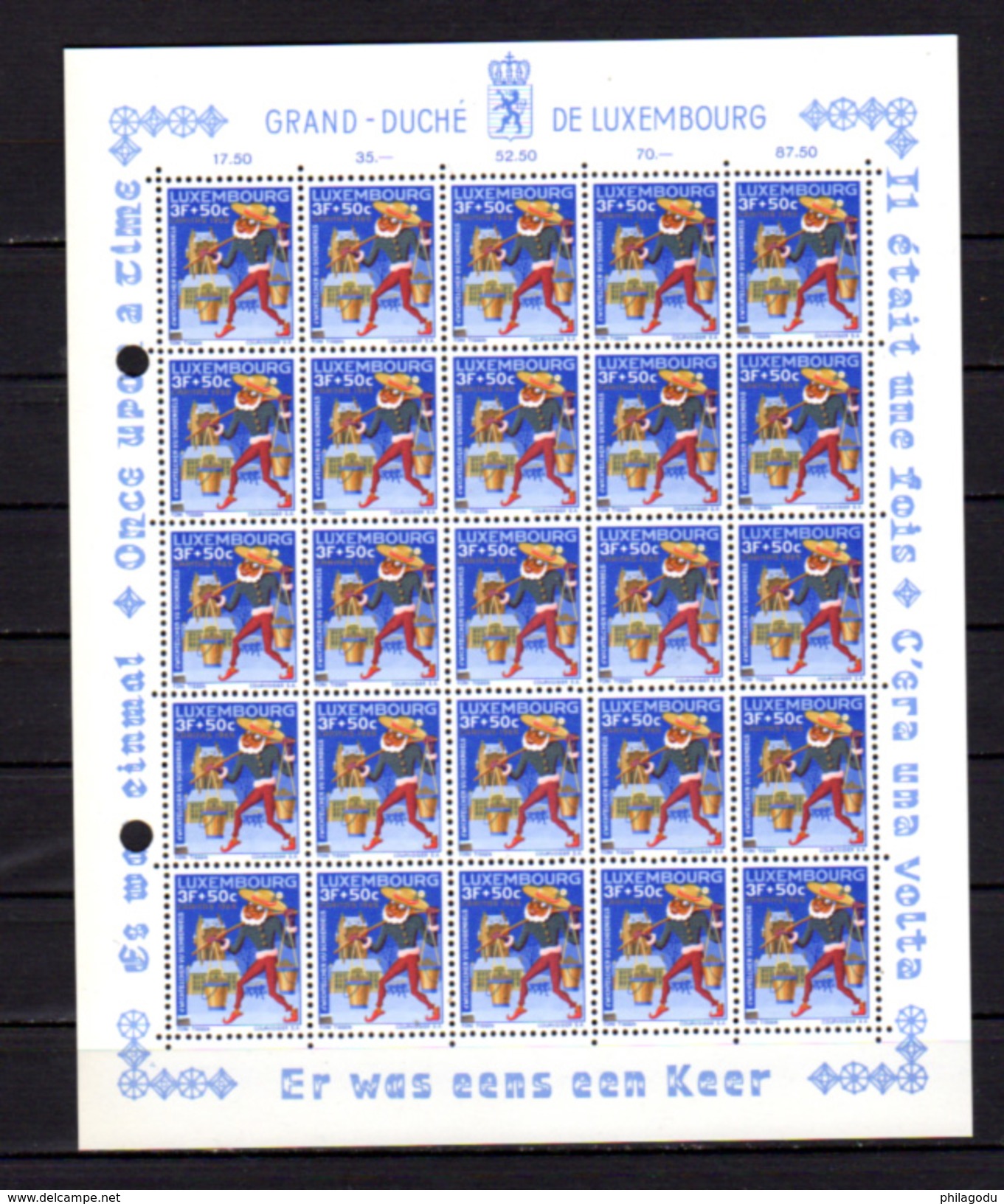 1965,   Contes Folkloriques, 25 X Yv. 672 / 677** En Feuille, Cote75,- &euro;, - Fogli Completi