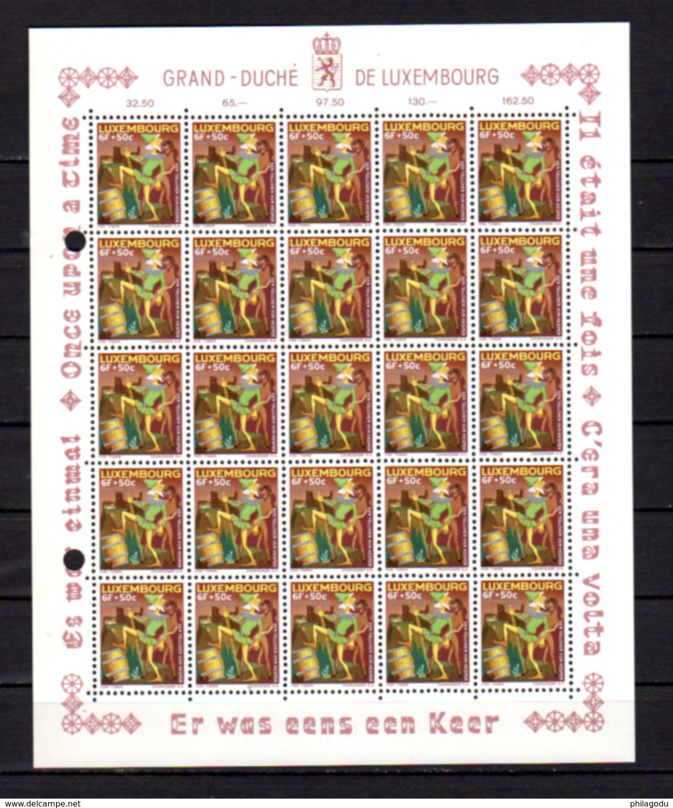 1965,   Contes Folkloriques, 25 X Yv. 672 / 677** En Feuille, Cote75,- &euro;, - Hojas Completas