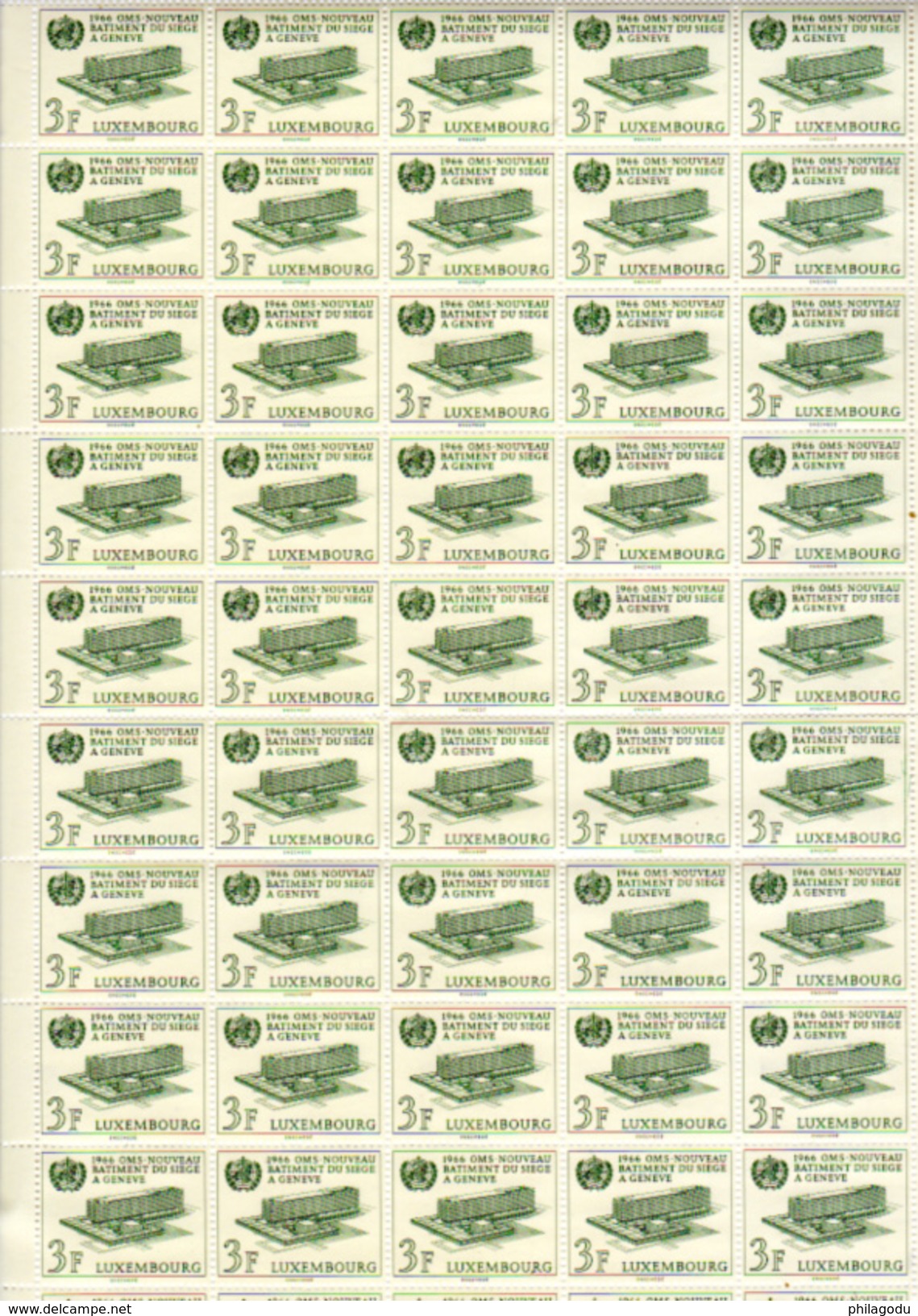 1966,   O.M.S, Fédération Des Ouvriers, 678 / 679** En Feuilles De 100, Cote 70 &euro;, - Feuilles Complètes