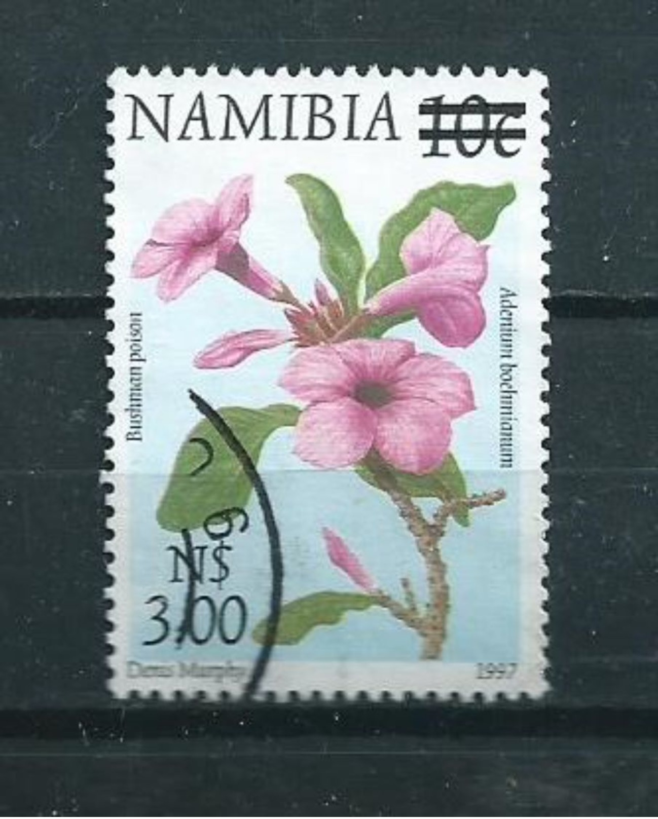 2000 Namibia Overprint Flowers,blümen Used/gebruikt/oblitere - Namibië (1990- ...)