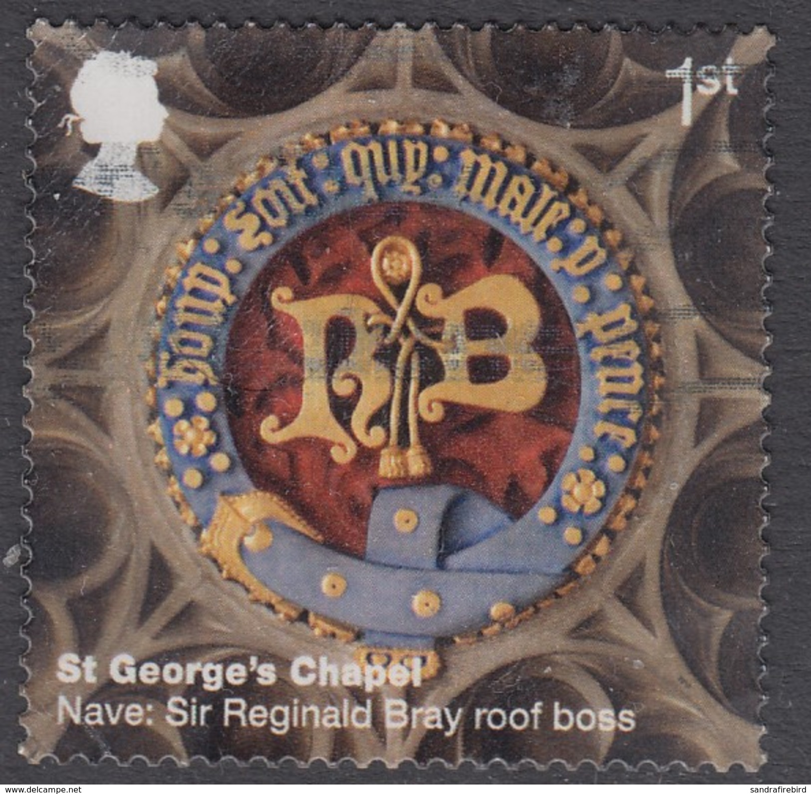 GREAT BRITAIN - 2017 Windsor Castle - St George's Chapel - Nave: Sir Reginald Bray Roof Boss 1st Fine Used - Used Stamps