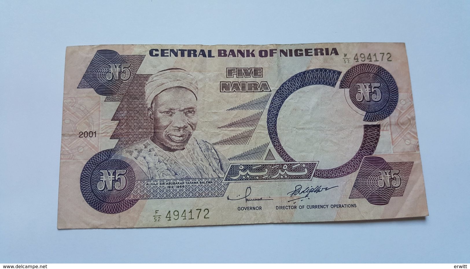 NIGERIA 5 NAIRA 2001 - Nigeria