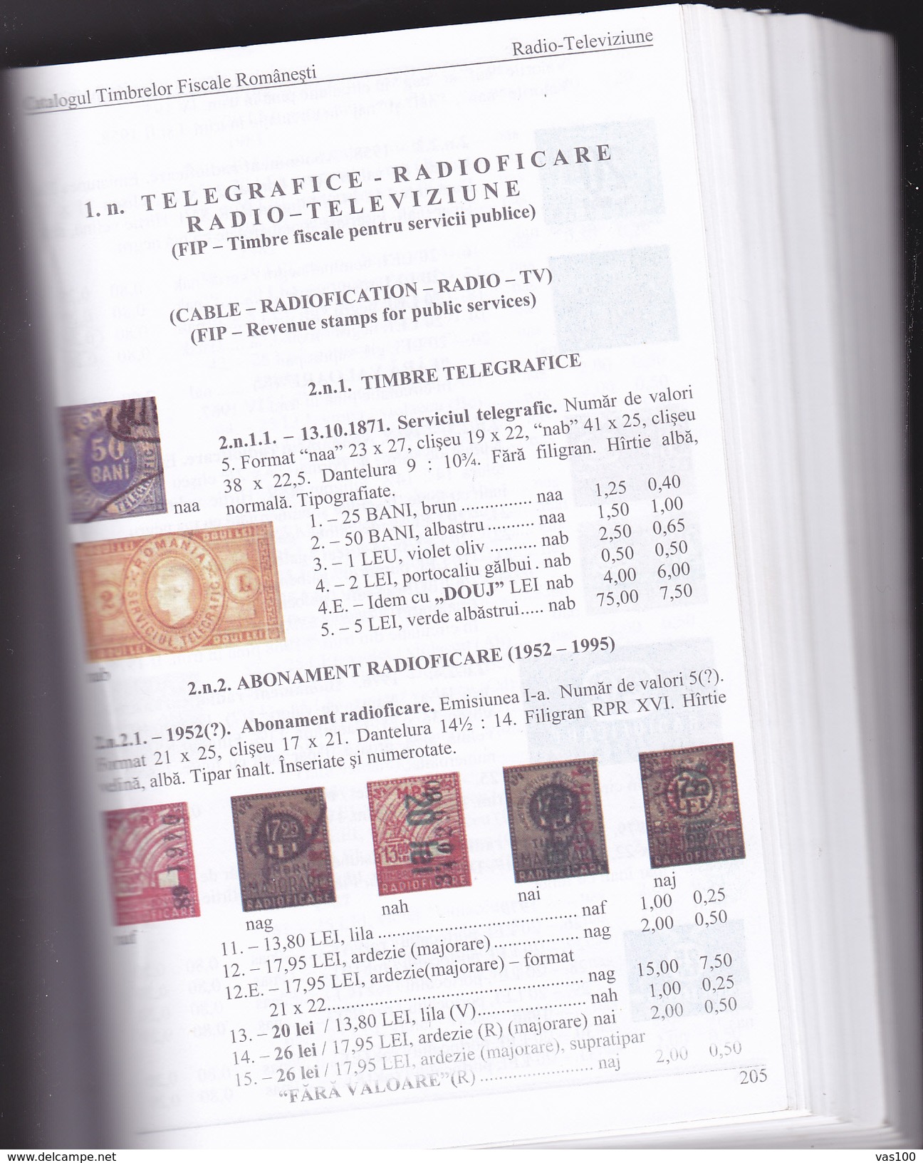 ROMANIAN REVENUES & CINDERELLAS CATALOGUE 1856-2006 EDIT. MIHAI COJOCARU, ROMANIA.