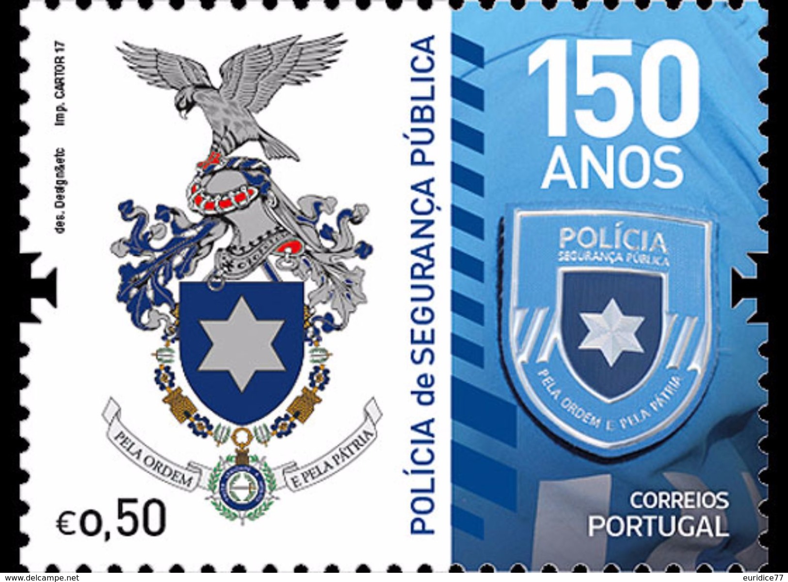 Portugal 2017 - The Portuguese Public Security Police Stamp Set Mnh - Unused Stamps