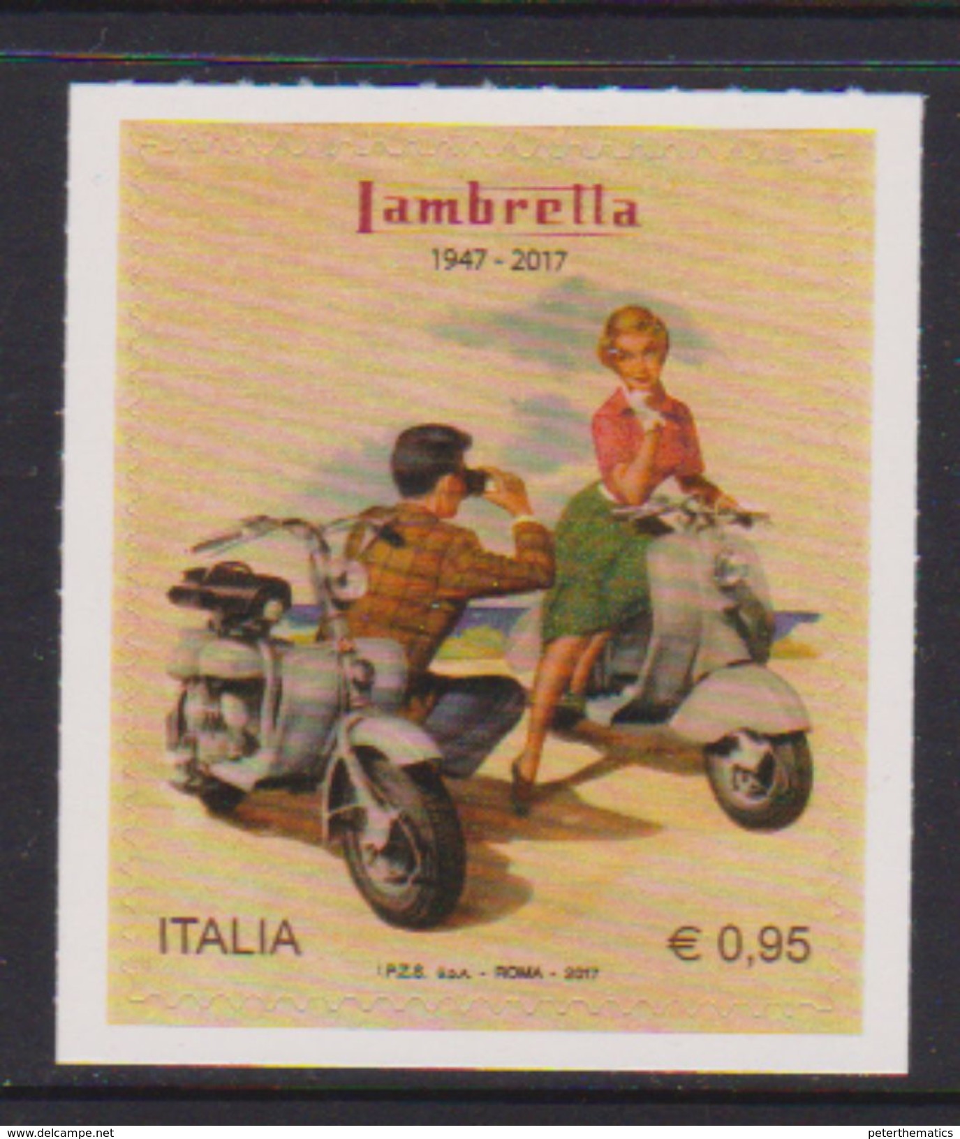 ITALY, 2017, MNH, MOTORBIKES, LAMBRELLA, ITALIAN PRODUCTS,1v - Motos