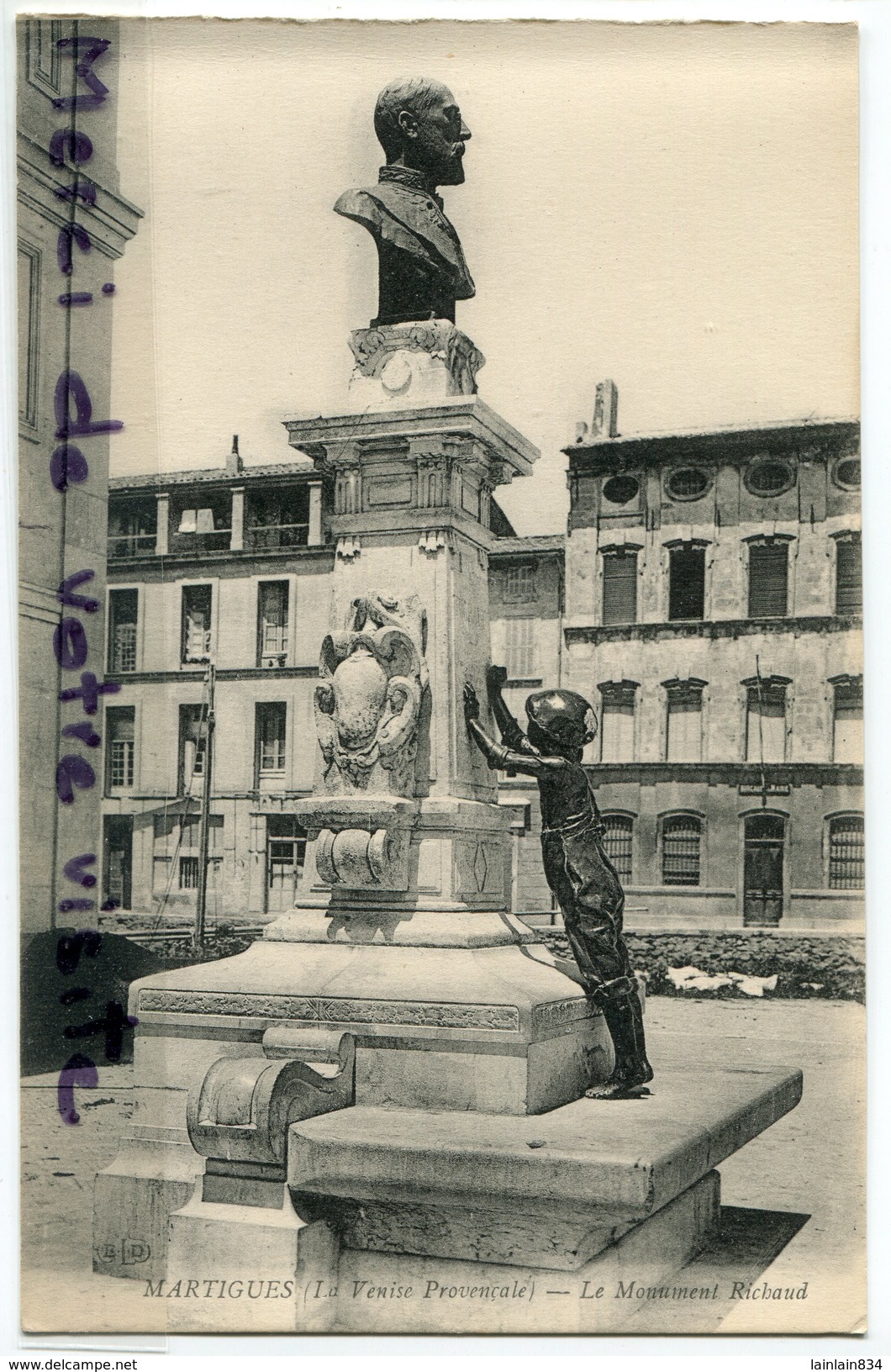 - MARTIGUES - ( B. Du R. ), Venise Provençale, Le Monument Richaud, Non écrite, TBE, Scans. - Martigues