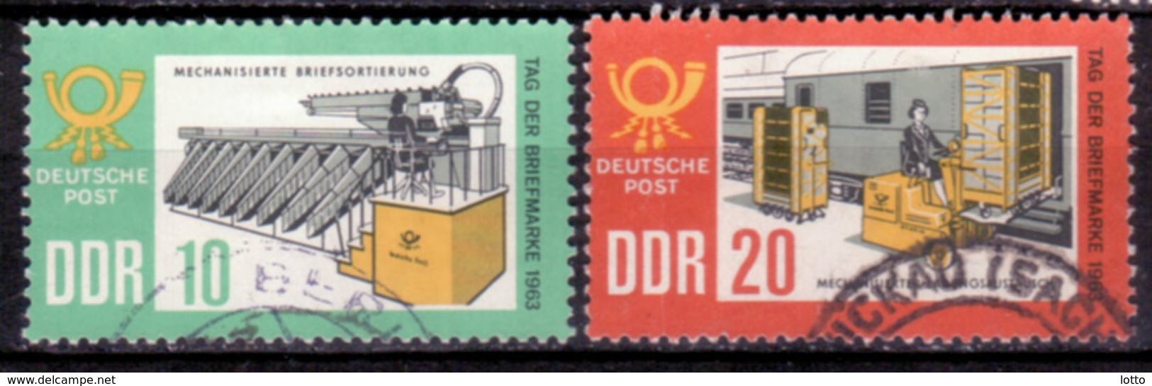 DDR 1963, Mi.Nr. 998-999, Tag Der Briefmarke, Gestempelt (428) - Gebraucht