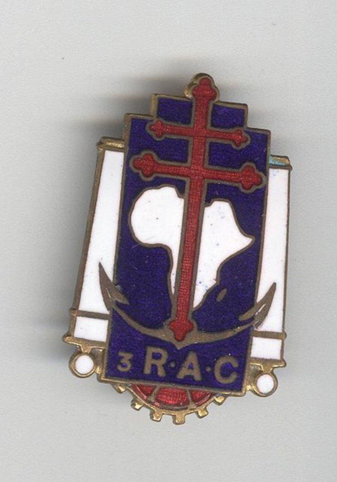 Insigne 3ème RAC - 3ème Régiment D'Artillerie Coloniale - Epingle à Boucle - Pas D'indication De Fabricant - Armée De Terre