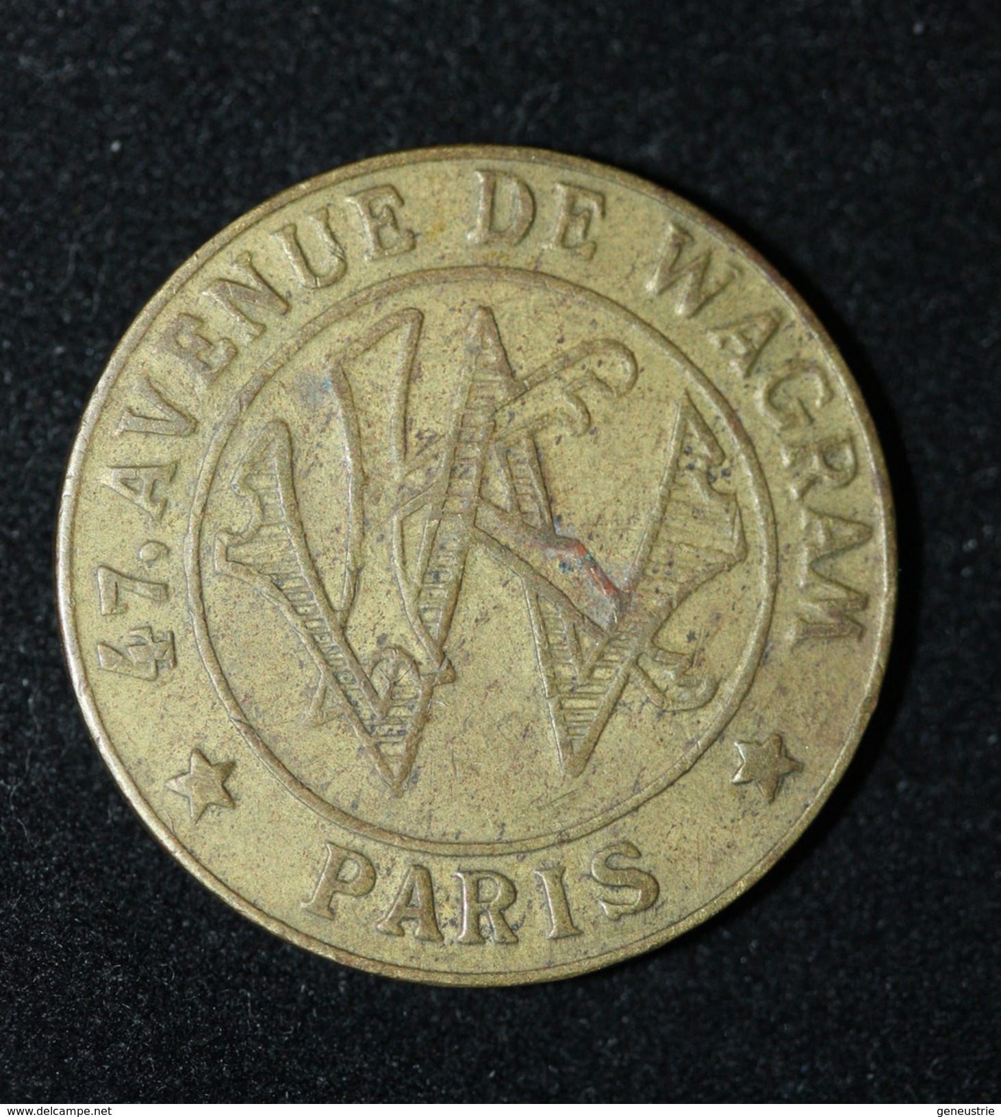 Jeton D'audition Ou De Jeu "Kermesse Wagram / 47, Avenue De Wagram - Paris" Monnaie Nécessité - French Emergency Token - Monetary / Of Necessity