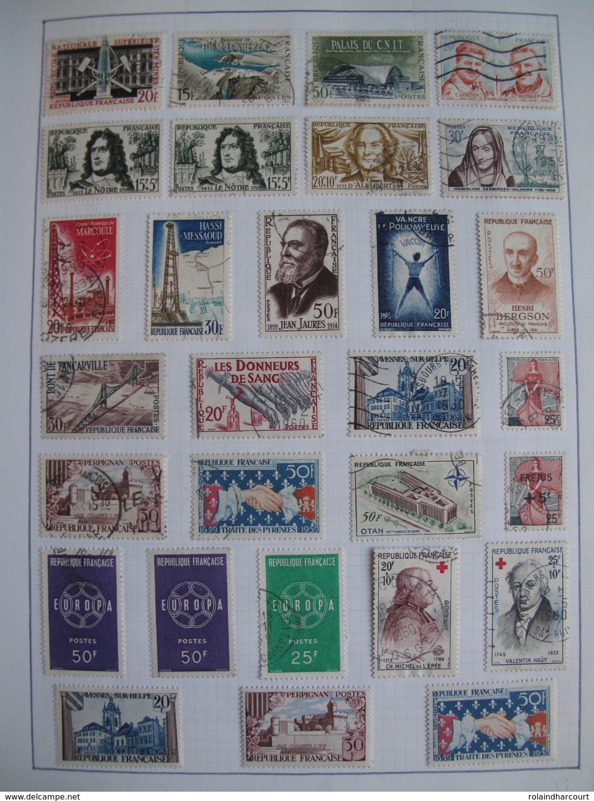 LOT VL4380/11 - 1959/2000 - Plus De 1750 Timbres Neufs* Et Oblitérés Dans Un ALBUM (mini-charnières) - FORTE COTE +++ - Collections