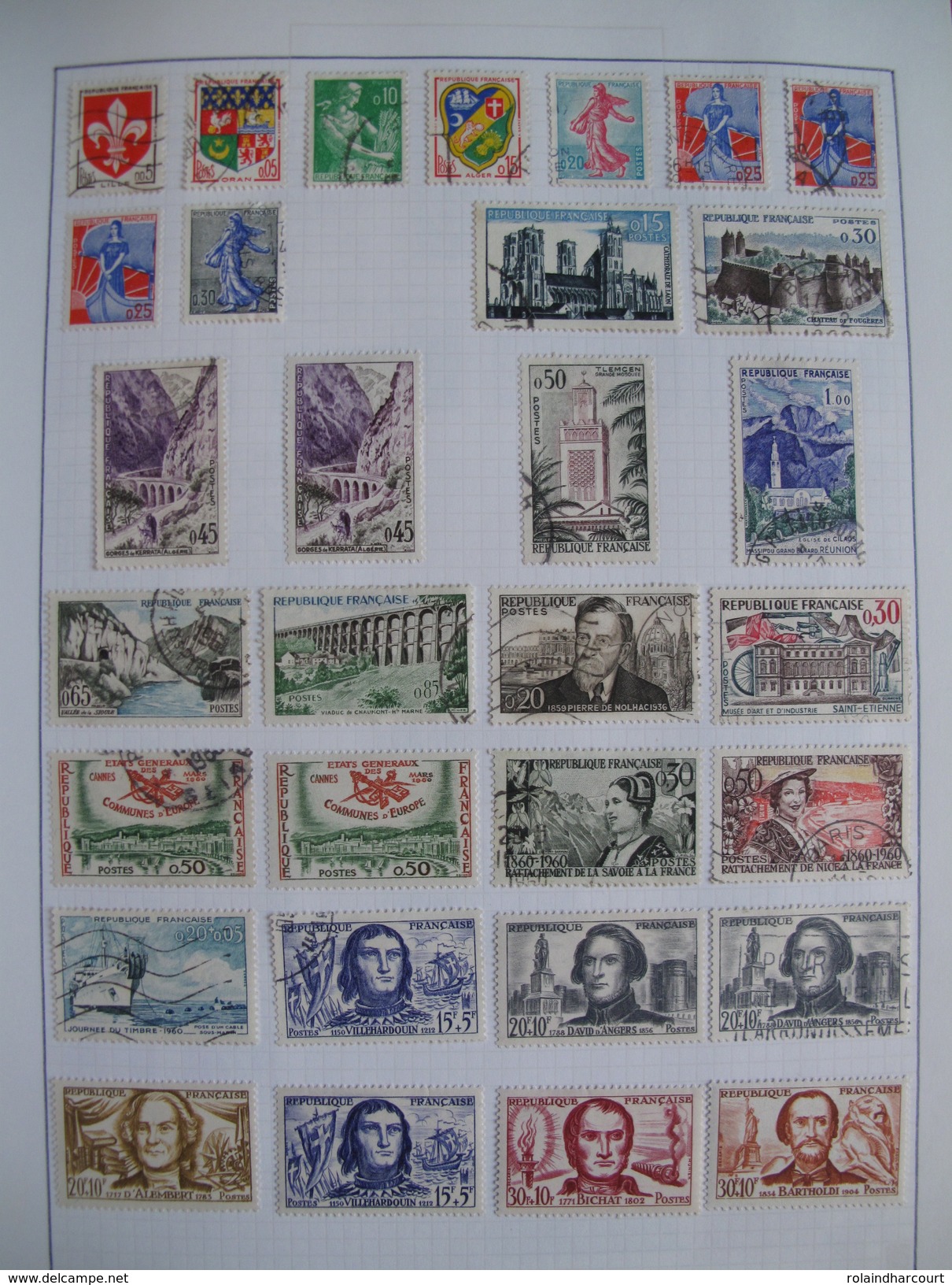 LOT VL4380/11 - 1959/2000 - Plus De 1750 Timbres Neufs* Et Oblitérés Dans Un ALBUM (mini-charnières) - FORTE COTE +++ - Collections