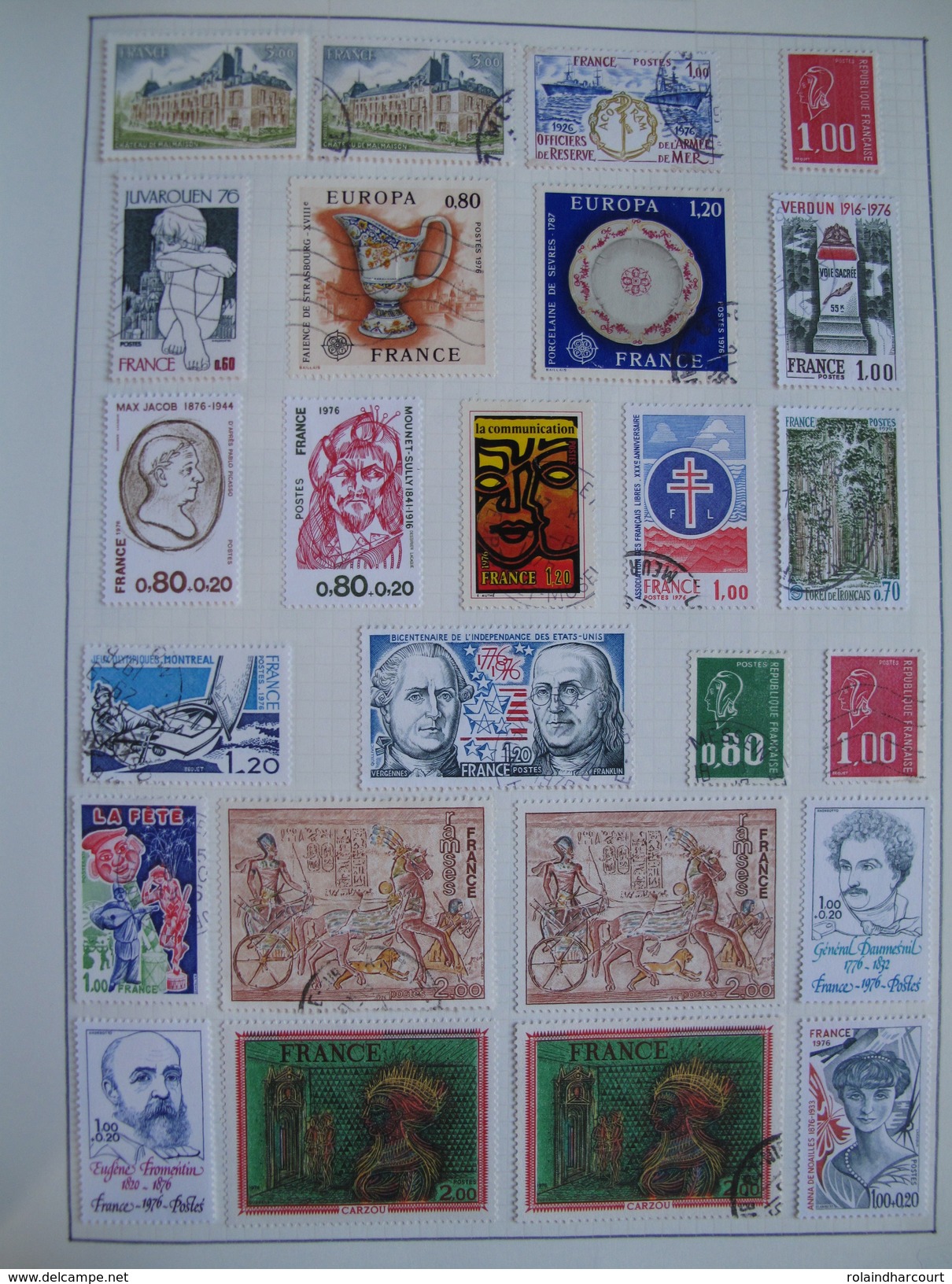 LOT VL4380/11 - 1959/2000 - Plus de 1750 timbres neufs* et oblitérés dans un ALBUM (mini-charnières) - FORTE COTE +++