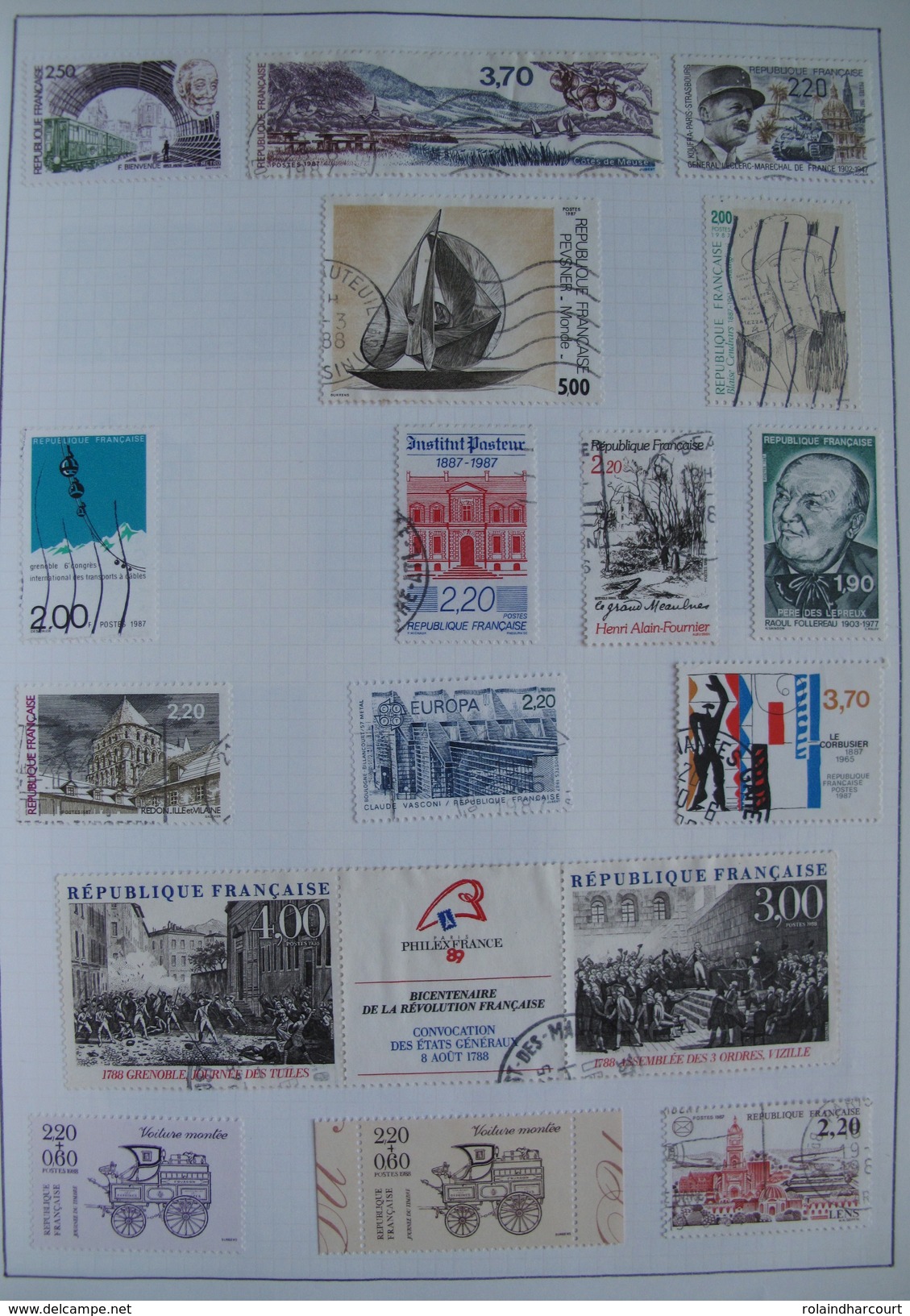 LOT VL4380/11 - 1959/2000 - Plus de 1750 timbres neufs* et oblitérés dans un ALBUM (mini-charnières) - FORTE COTE +++