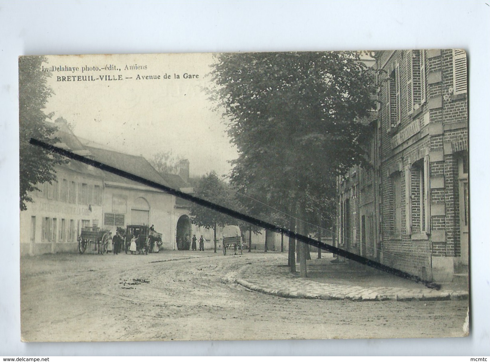 CPA - Breteuil Ville - Avenue De La Gare - Breteuil