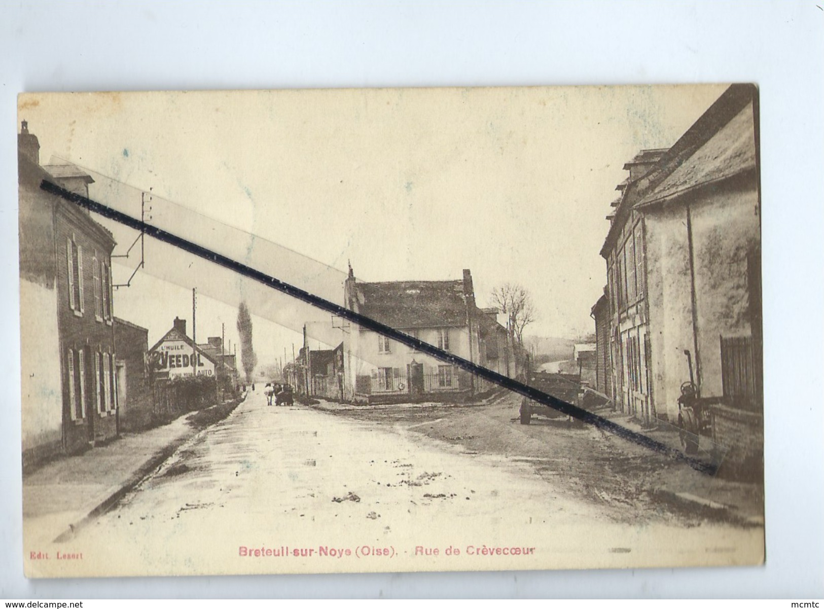 CPA  Souple - Breteuil Sur Noye - (Oise ) - Rue De Crevec&oelig;ur - Breteuil