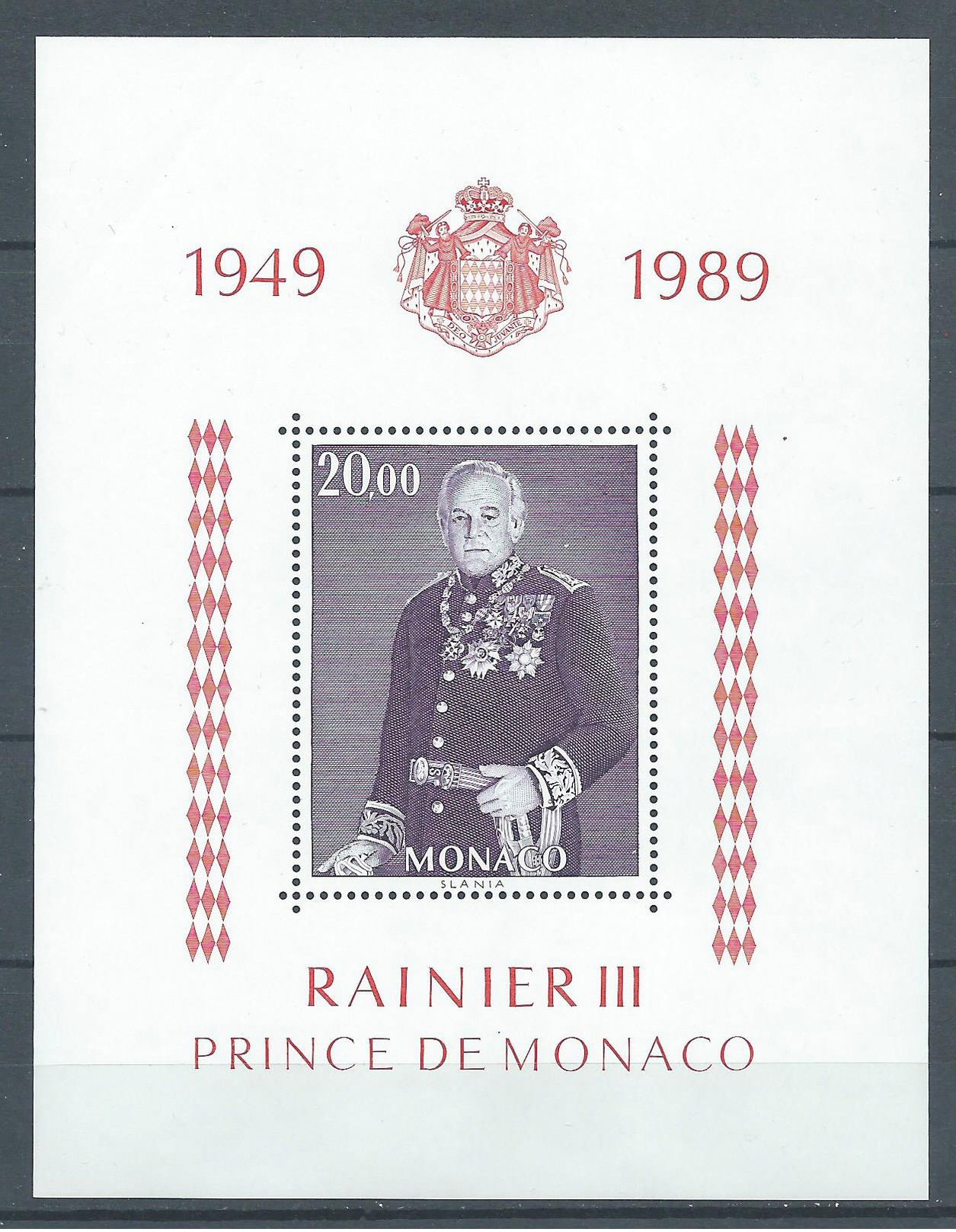 Monaco Bloc-feuillet YT N°45 Prince Rainier III Neuf ** - Blokken